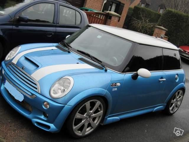 Wallpaper #-7mG3pIBJvJKYCmE4wUf133 Angled Front View of an Electric Blue Mini Cooper S Artofit