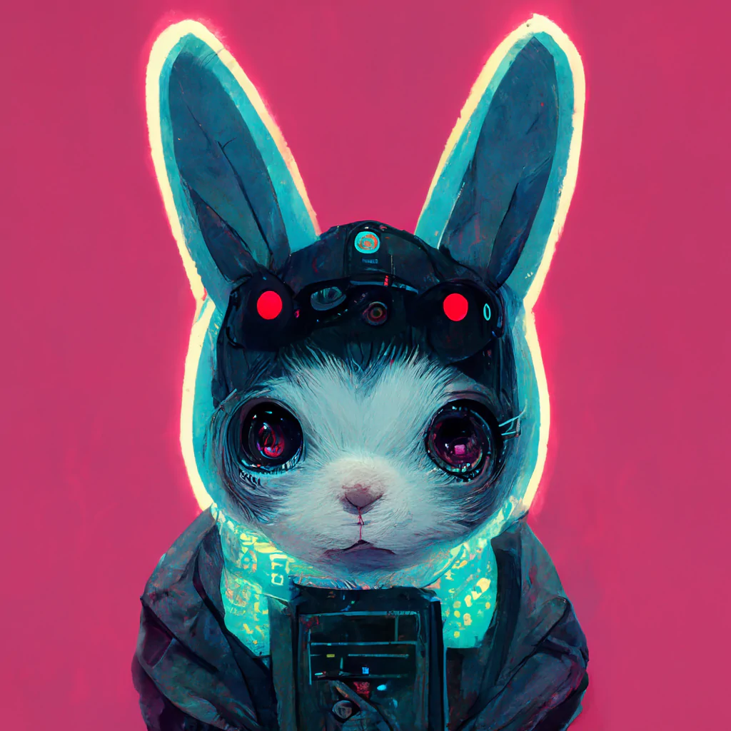 Wallpaper #qa3MMZMBKf019FdaUxGB91 Original Cyberpunk Bunnies in 2022 Blank Sketchbooks Cyberpunk Bunny