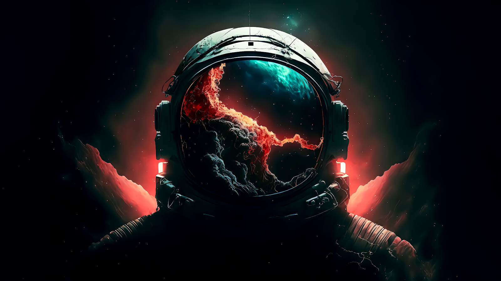 Wallpaper #EWc8B5MBSpphPi3-J8Vc269 AI Generated Astronaut Illustration Wallpaper for PC Mac Wallpaper