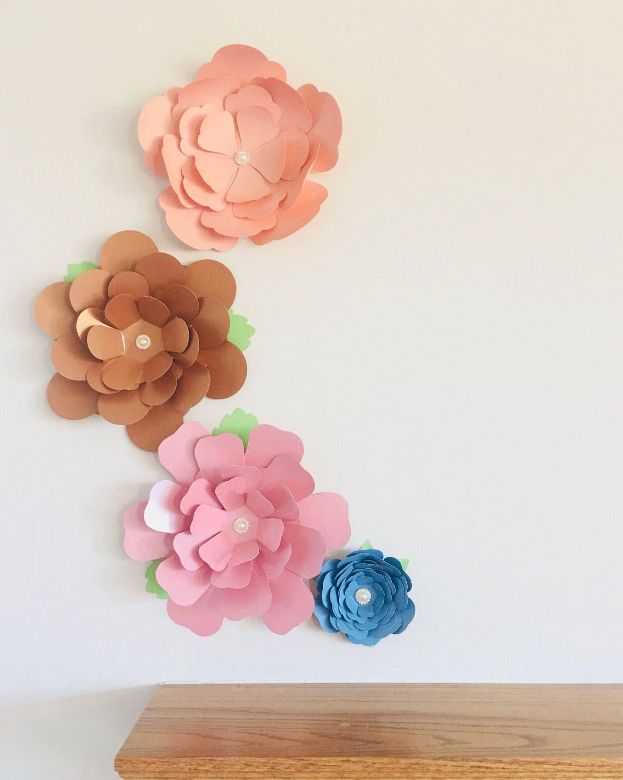 Wallpaper #vmhUIpMBSpphPi3-3TKg96 Paper Flowers Wall Flower Decor Cardstock Flowers Etsy Paper Flower