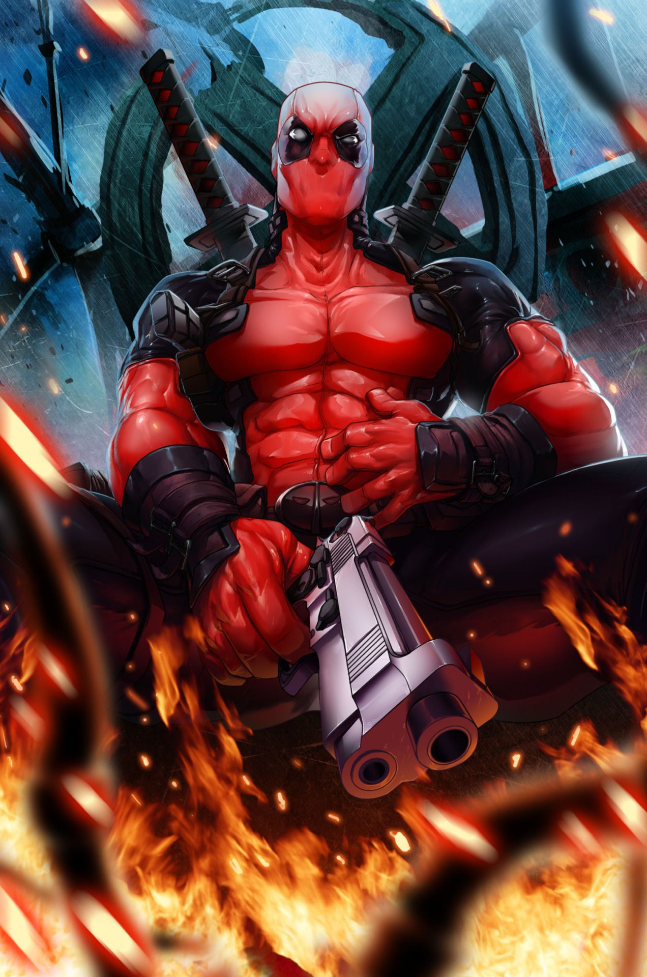 Wallpaper #pmjDFpMBSpphPi3-rQx972 Raf199844 Deadpool Comic Deadpool Art Deadpool Fan Art