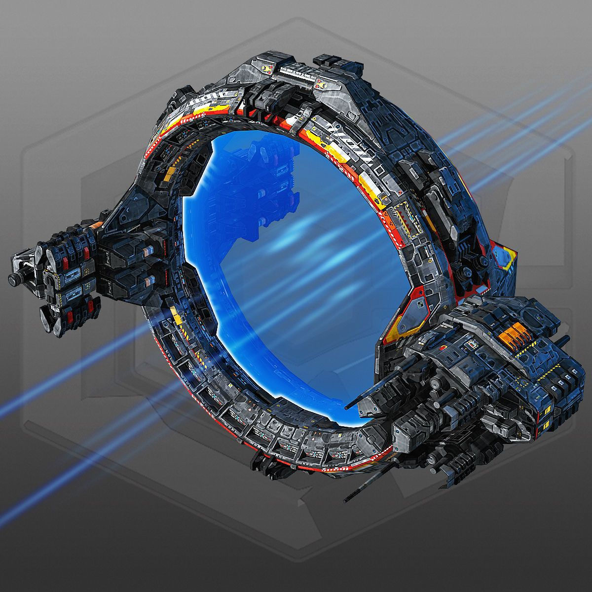 Wallpaper #NWegBpMBSpphPi3-J8JF451 Scifi Jumpgate 3D Model Sci Fi Spaceship Design Space Travel