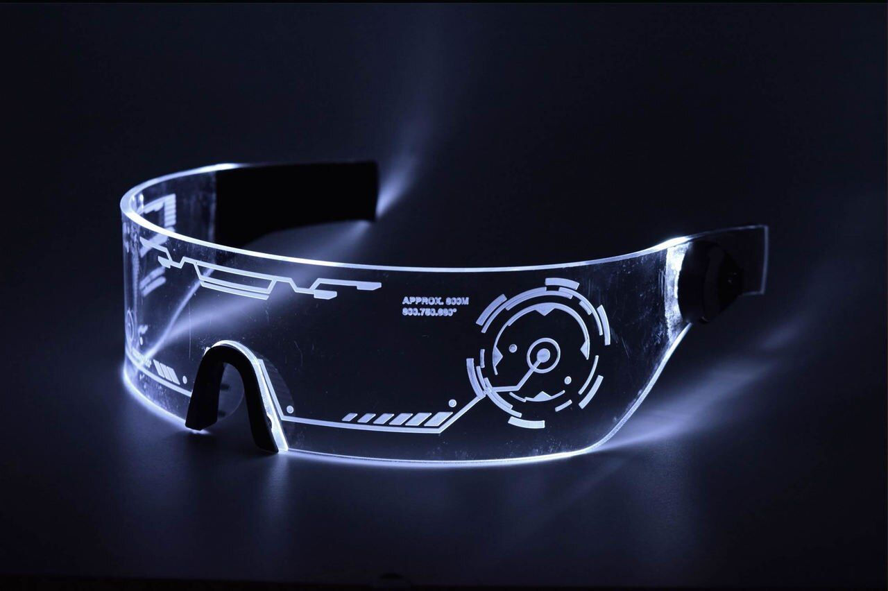 Wallpaper #cUCYMZMBJhL2WPbak8fZ181 Cyberpunk LED Tron Visor Glasses Cosplay Cybergoth Cyberpunk