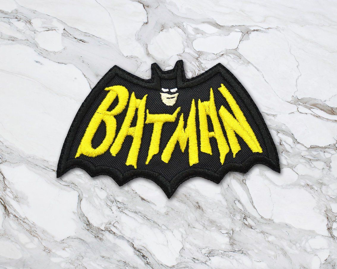 Wallpaper #z2iuJJMBSpphPi3-ijlY94 Batman Classic Retro TV Series Emblem Iron on Embroidered Etsy Iron