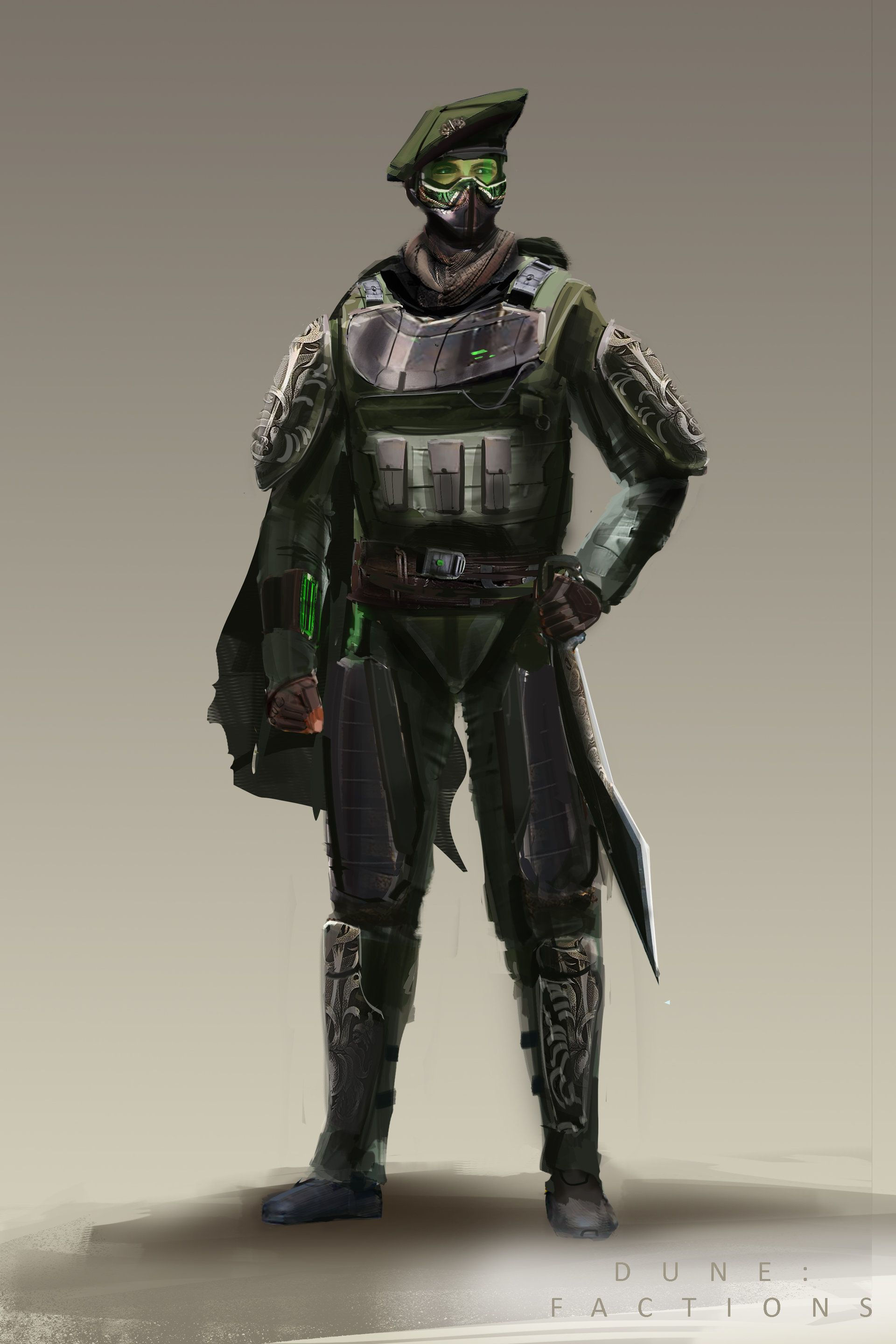 Wallpaper #3YJFQJMB0GiFKesMK8Bn46 Imperial Sardaukar by Johann Chen on Artstation Rpg Character