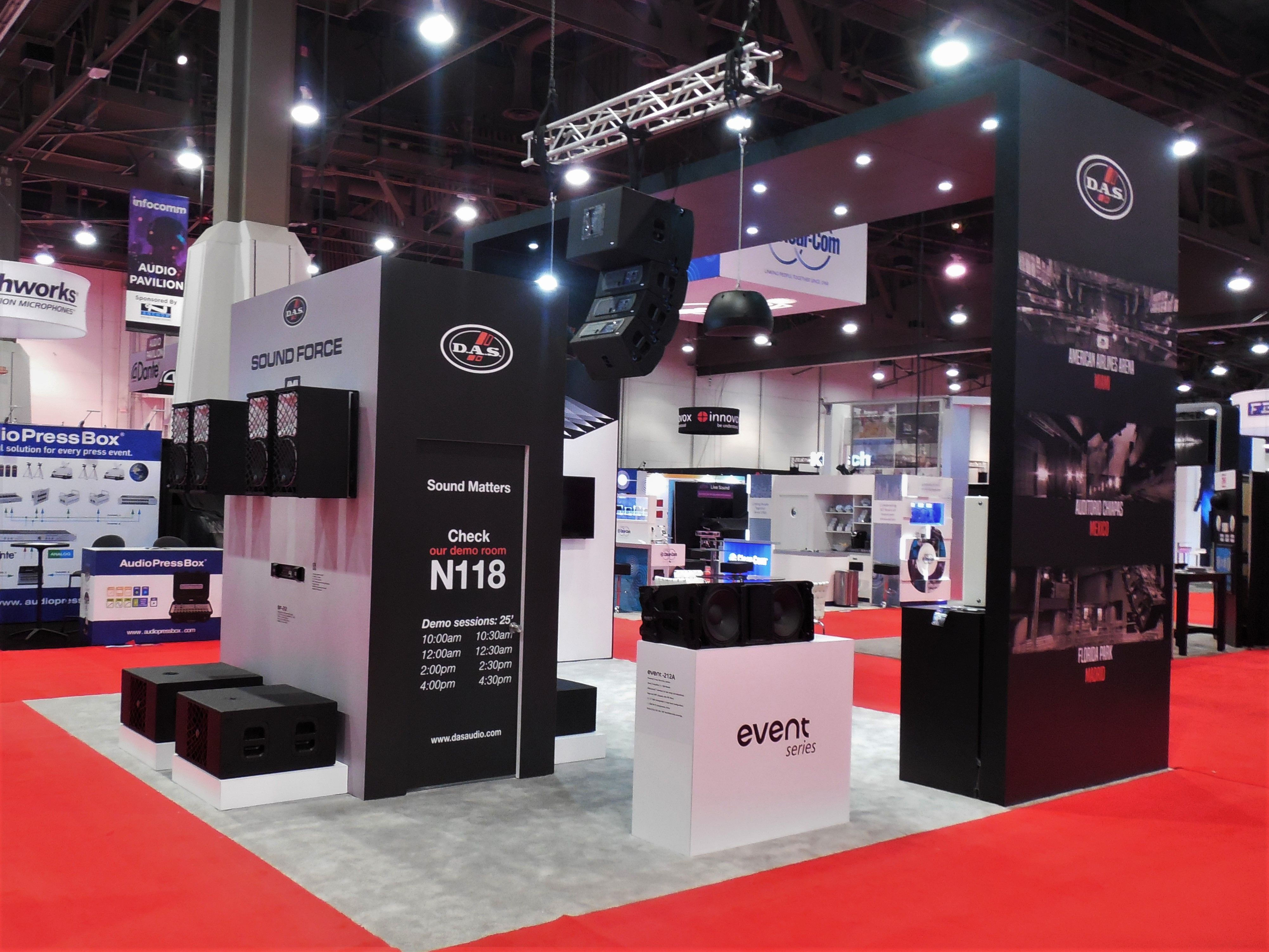 Wallpaper #OmijFpMBSpphPi3-0gzx161 Das Audio at the 2018 Infocomm Show Booth Tradeshow Event Expo