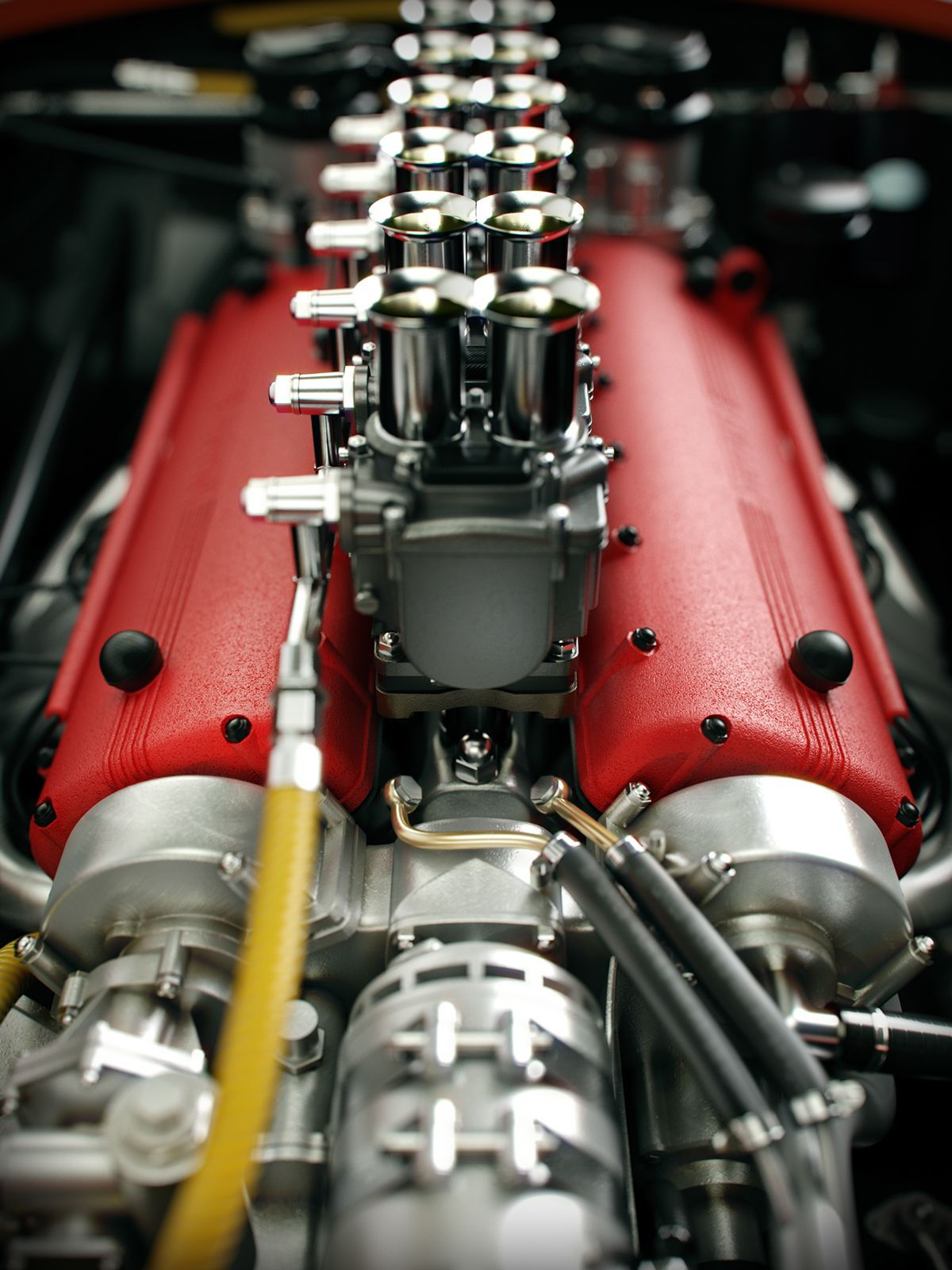 Wallpaper #83RkyI4B_8f4nGFa0HIf26 Engines on Behance Ferrari Testarossa Ferrari Engineering