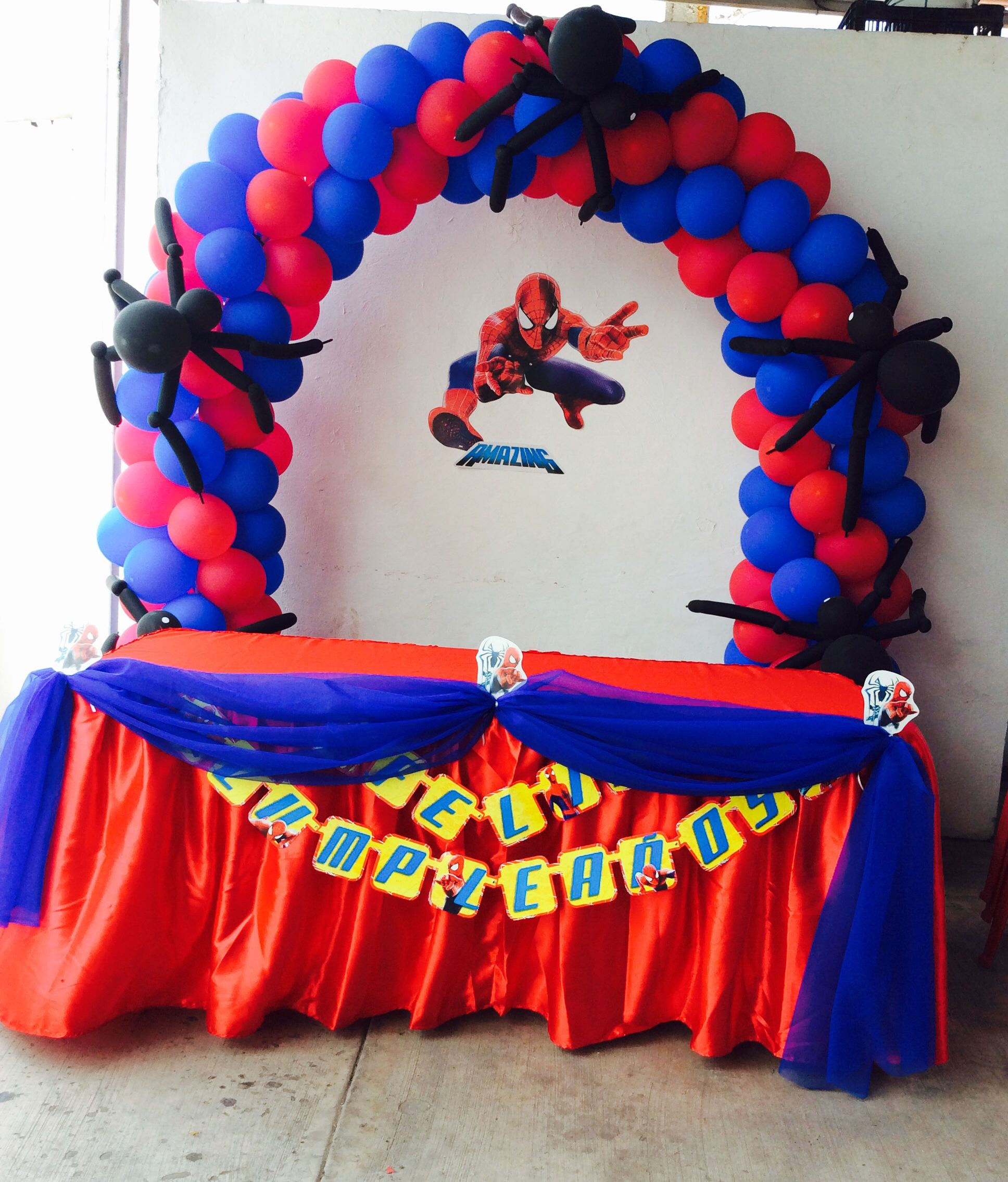 Wallpaper #MDHaNZMB5zzyi_yY3VhD190 Mesa Principal Decorada Spiderman Decoracion Eventos Norma Spiderman