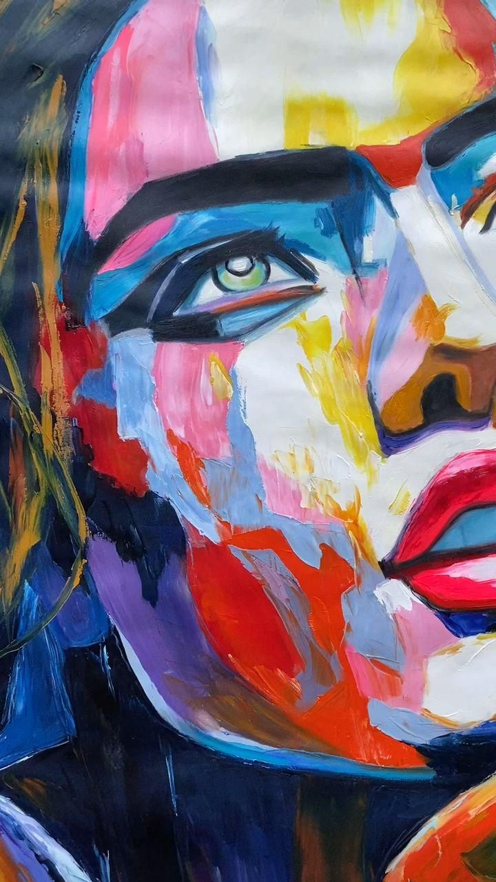 Wallpaper #U7gq25IBJvJKYCmEGfWT78 Neon Colour Large Original Contemporary Abstract Painting Oil Etsy Uk