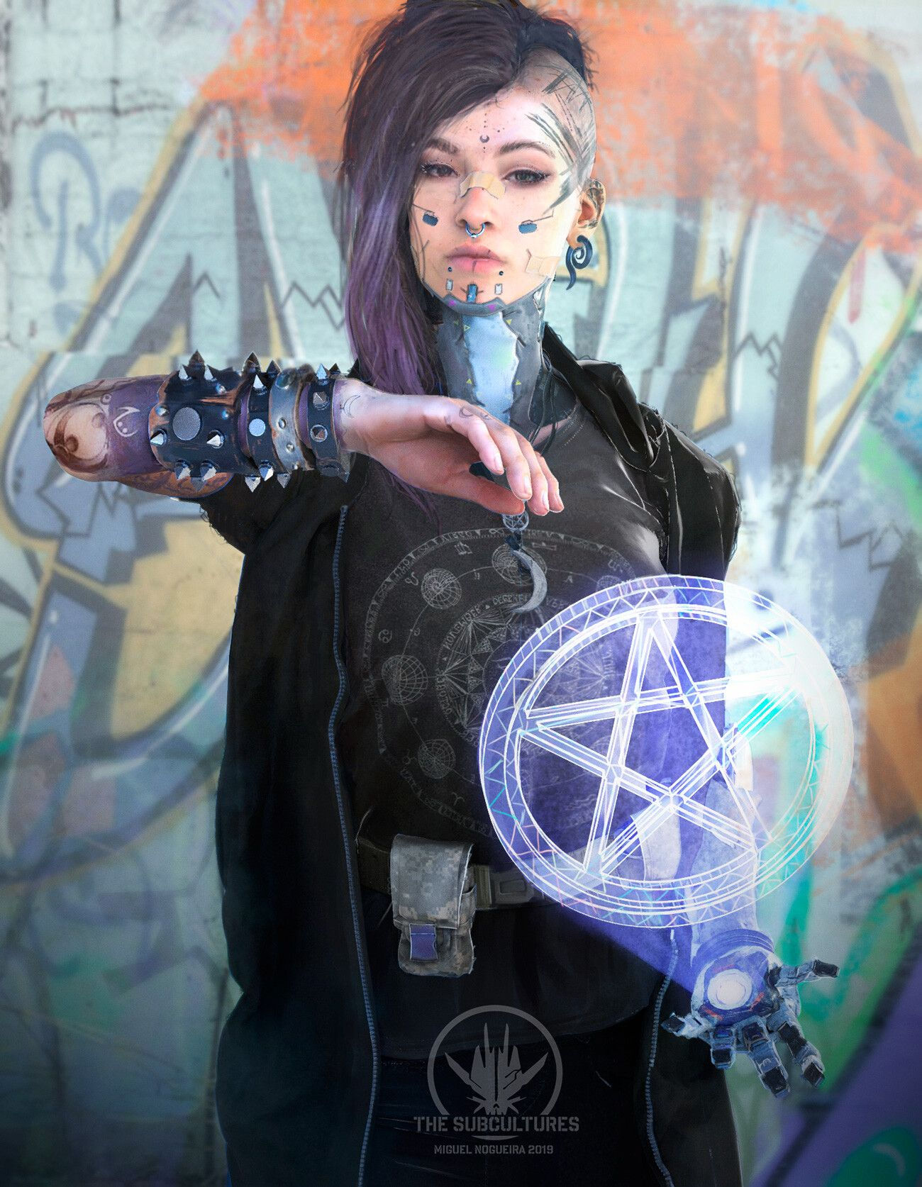 Wallpaper #OHNxhY4BFI5NbQks3R7k58 Wicca by Miguel Nogueira Mode Cyberpunk Cyberpunk Girl Cyberpunk