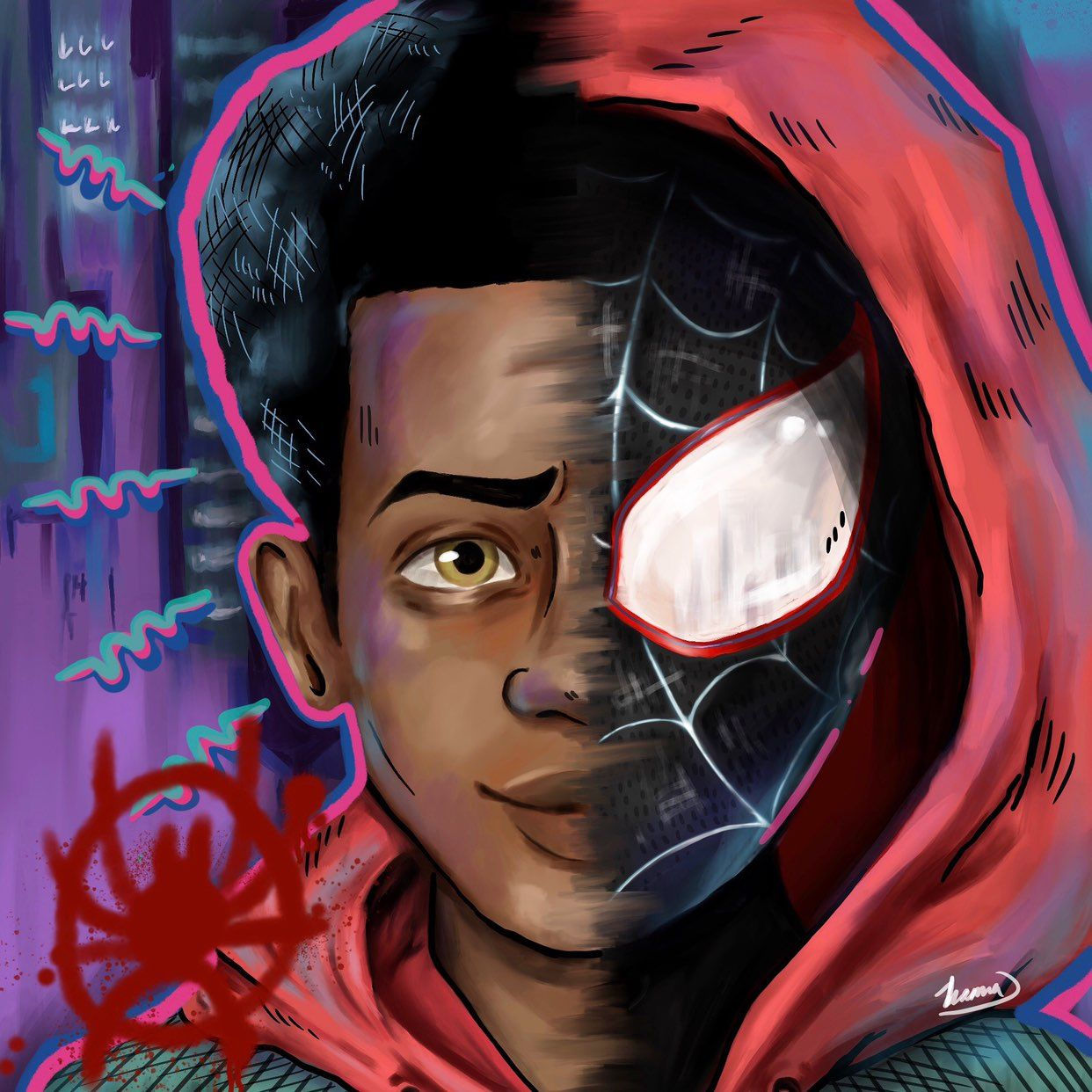 Wallpaper #Kxl1E48BtGB6xQ78uWaM22 Miles Spiderman Miles Morales Spiderman Black Spiderman Marvel