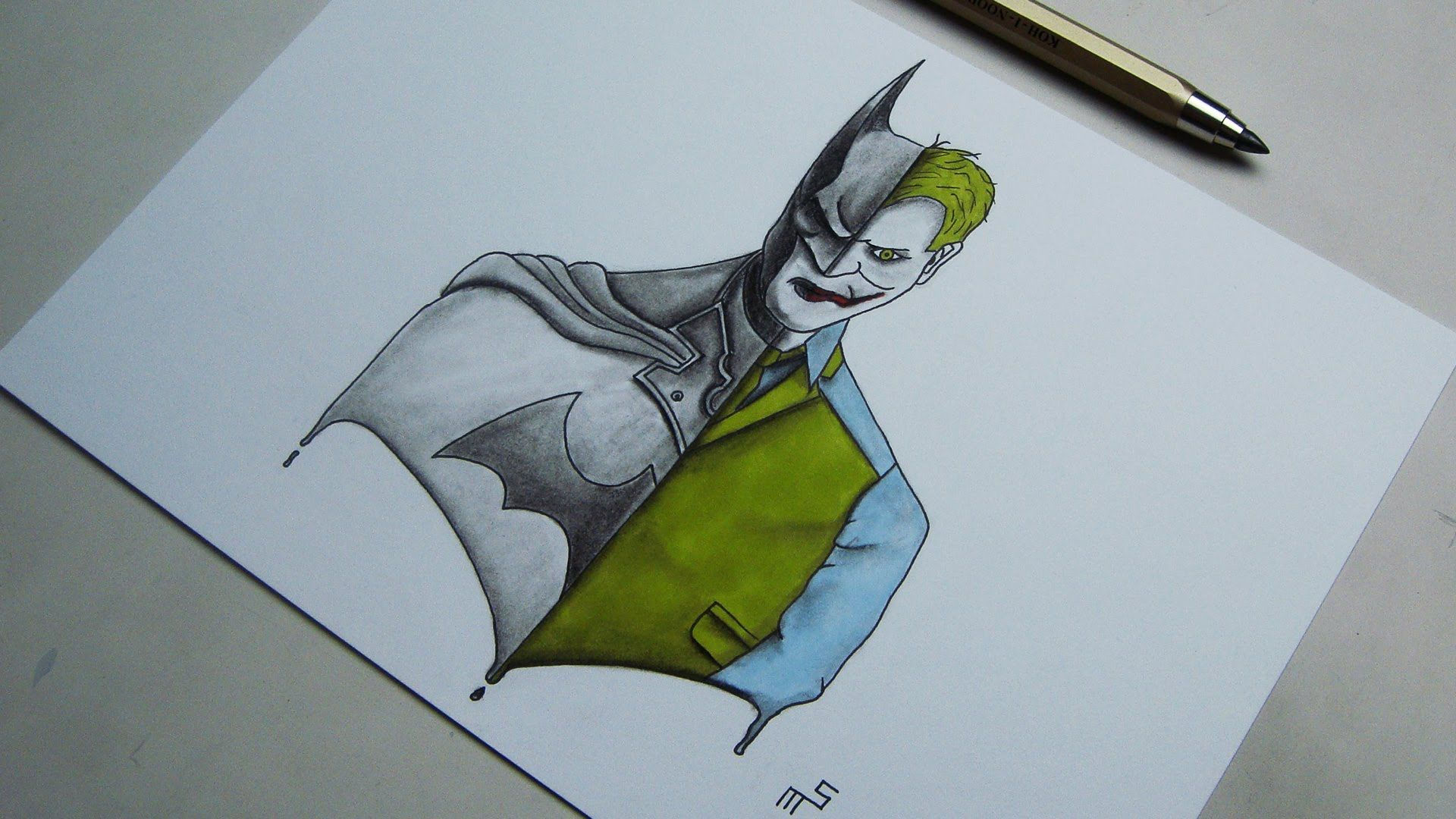 Wallpaper #XLxwO5MBMDFIMcjNxH-H294 Joker vs Batman Drawings