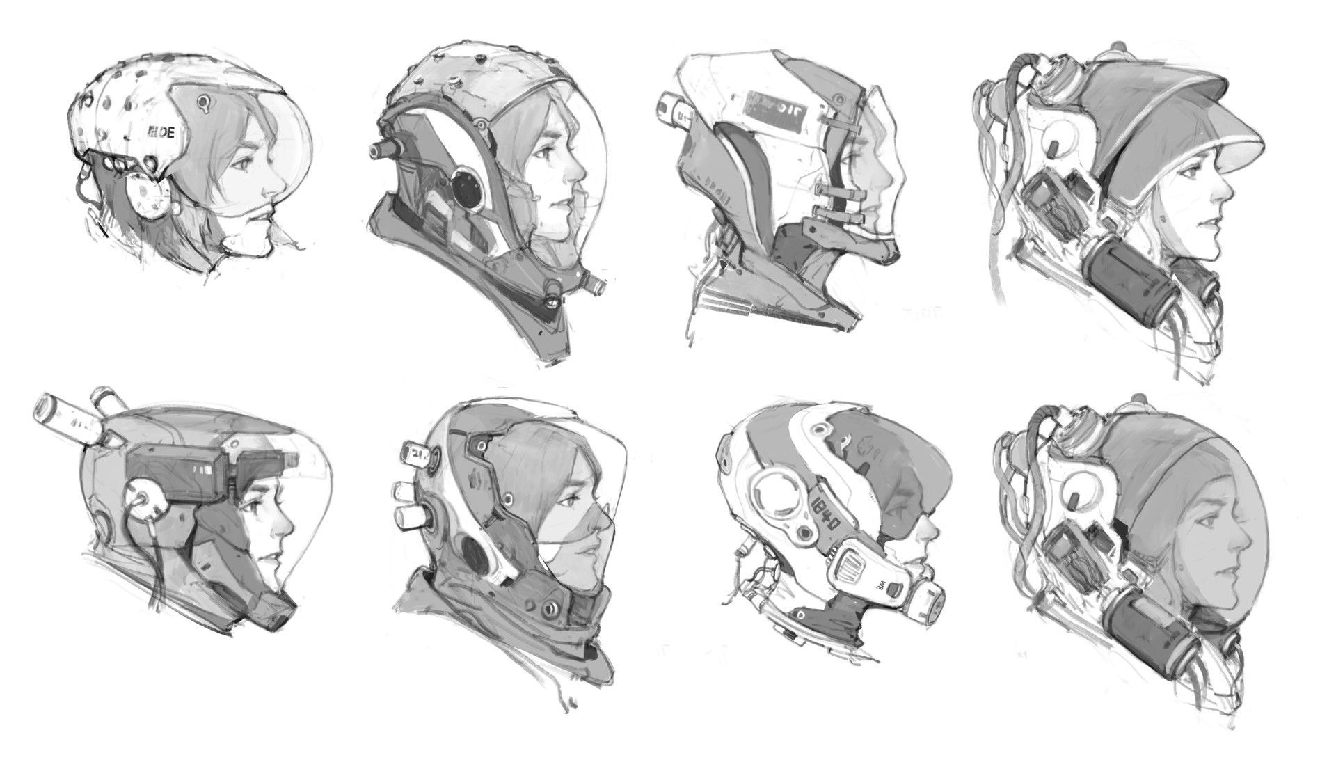 Wallpaper #fz9aPJMBLiIJ4c9OJZHX46 Sci Fi Helmet Concept Art