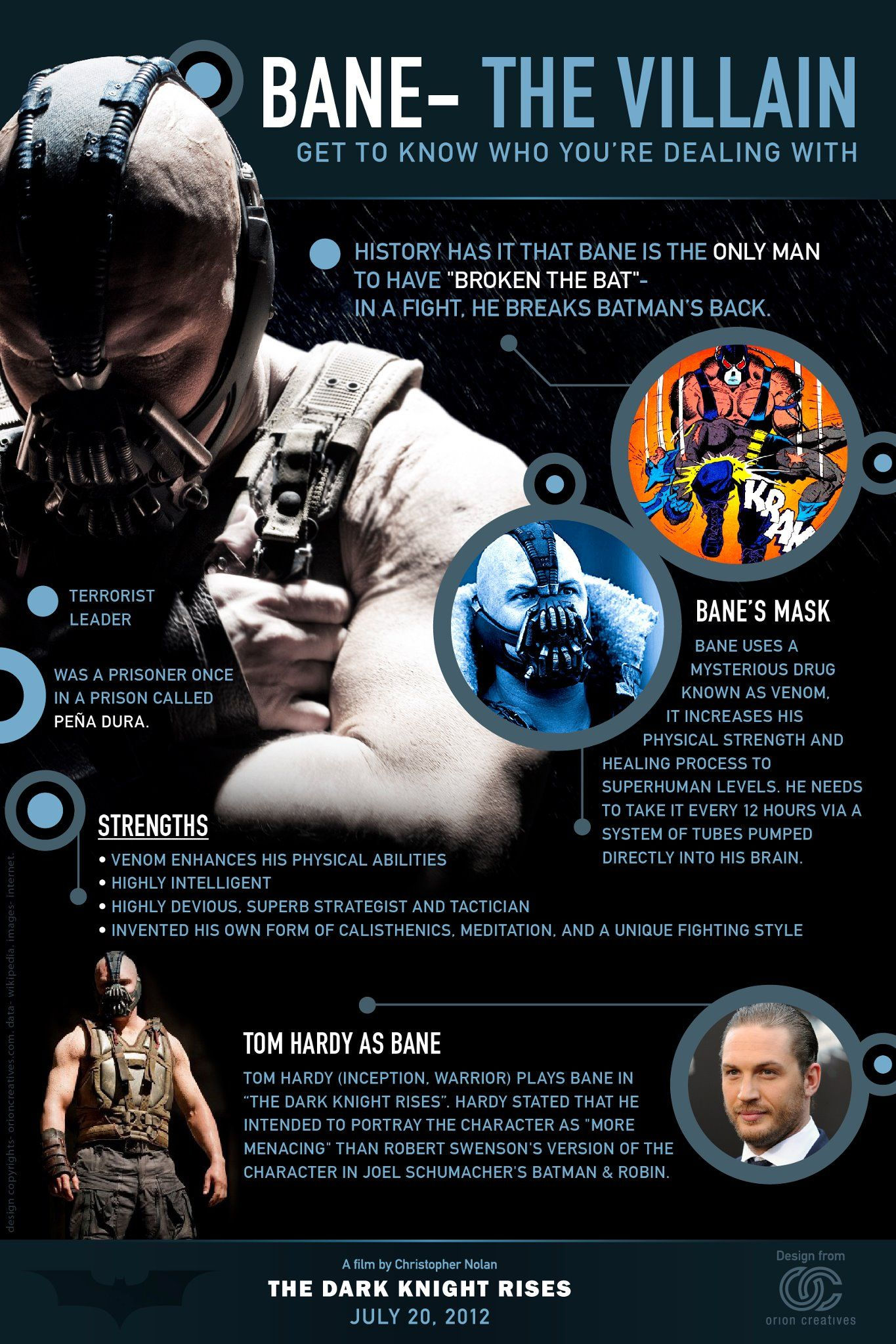 Wallpaper #79083 Tom Hardy as Bane in the Dark Knight Rises Poster Hq Bane Photo
