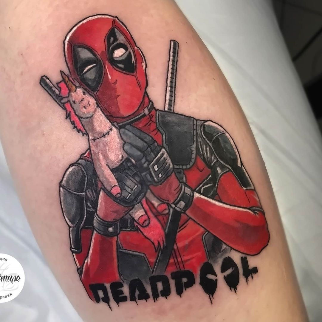 Wallpaper #9130c Marvel Tattoo Photo by Gus H Tattoo on Instagram Deadpool
