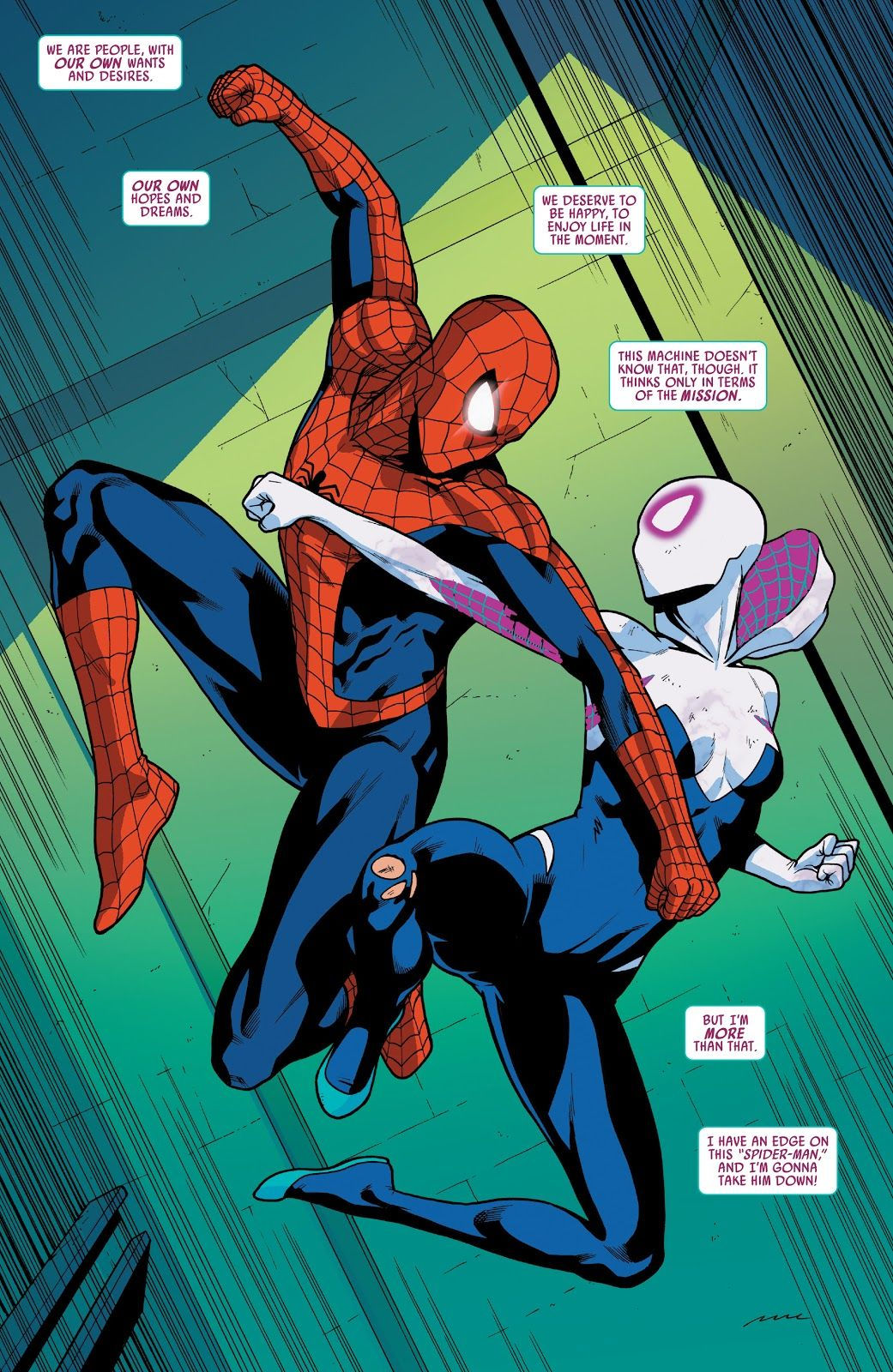 Wallpaper #_PQcOpMBKFX8bn3r6ndN23 Spider Man vs Ghost Spider Spiderman Comic Spider Gwen Comics