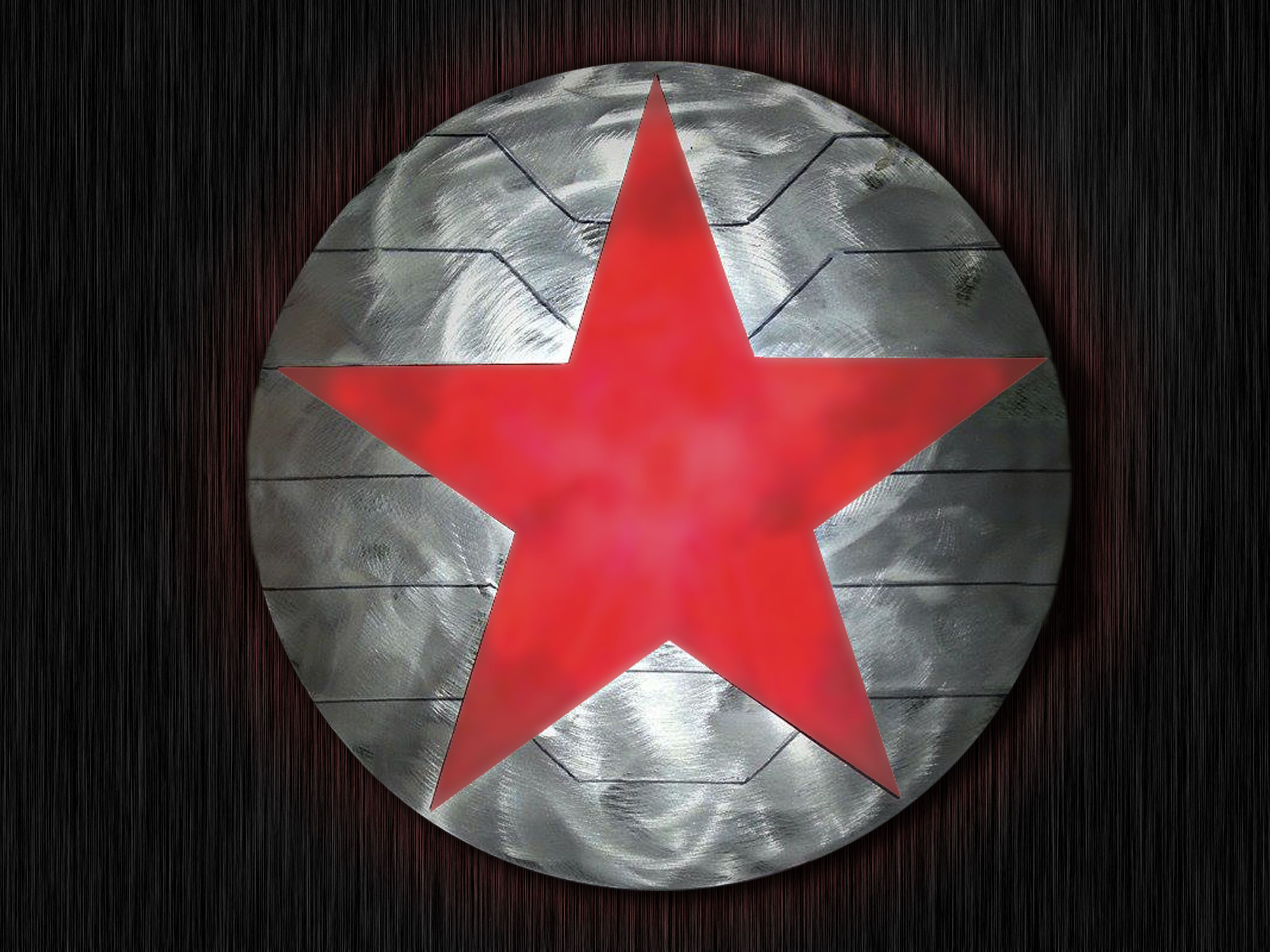Wallpaper #Amg6G5MBSpphPi3-_R9T1 Winter Soldierbucky Barnes Shield with Opaque Red Star It Looks