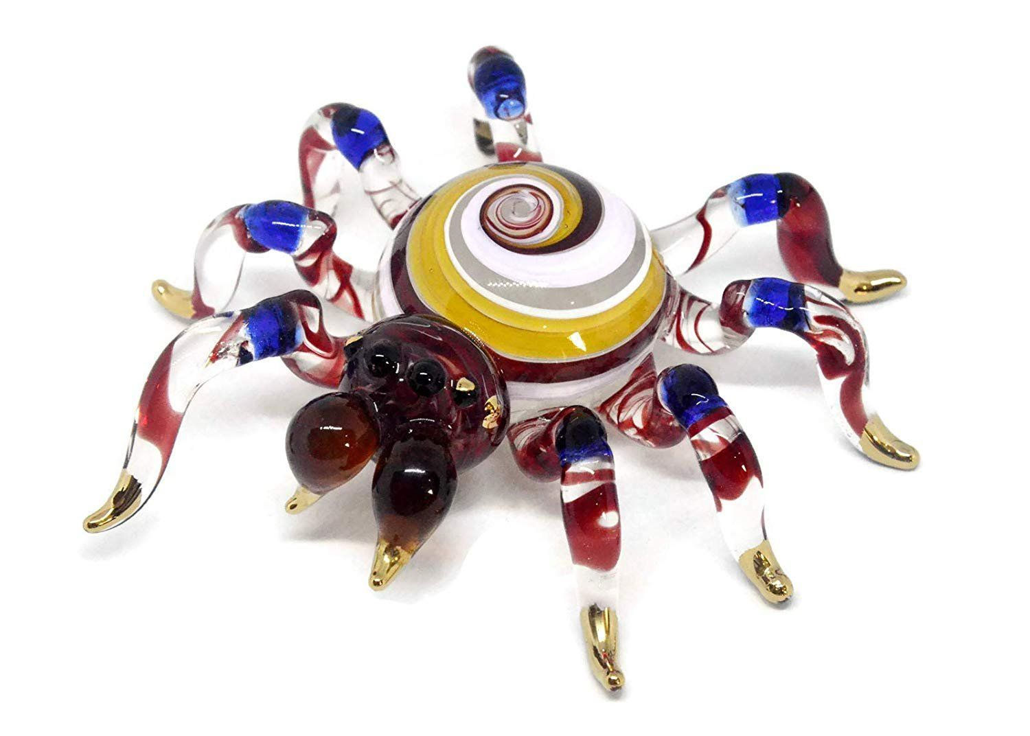 Wallpaper #H_SpOZMBKFX8bn3rSXeg245 Halloween Spider Glass Figurines Murano Glassblowing Artwork Handmade