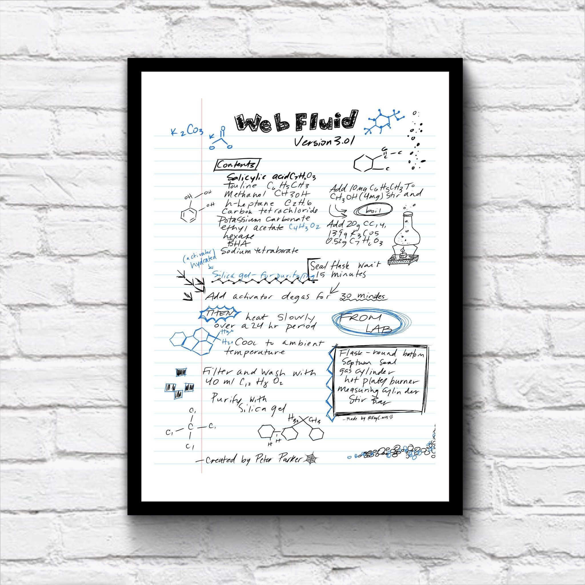 Wallpaper #MmhtGpMBSpphPi3-Uxyl195 Web Fluid Formula Spider Man 5x7a4 Print High Quality Matte Print