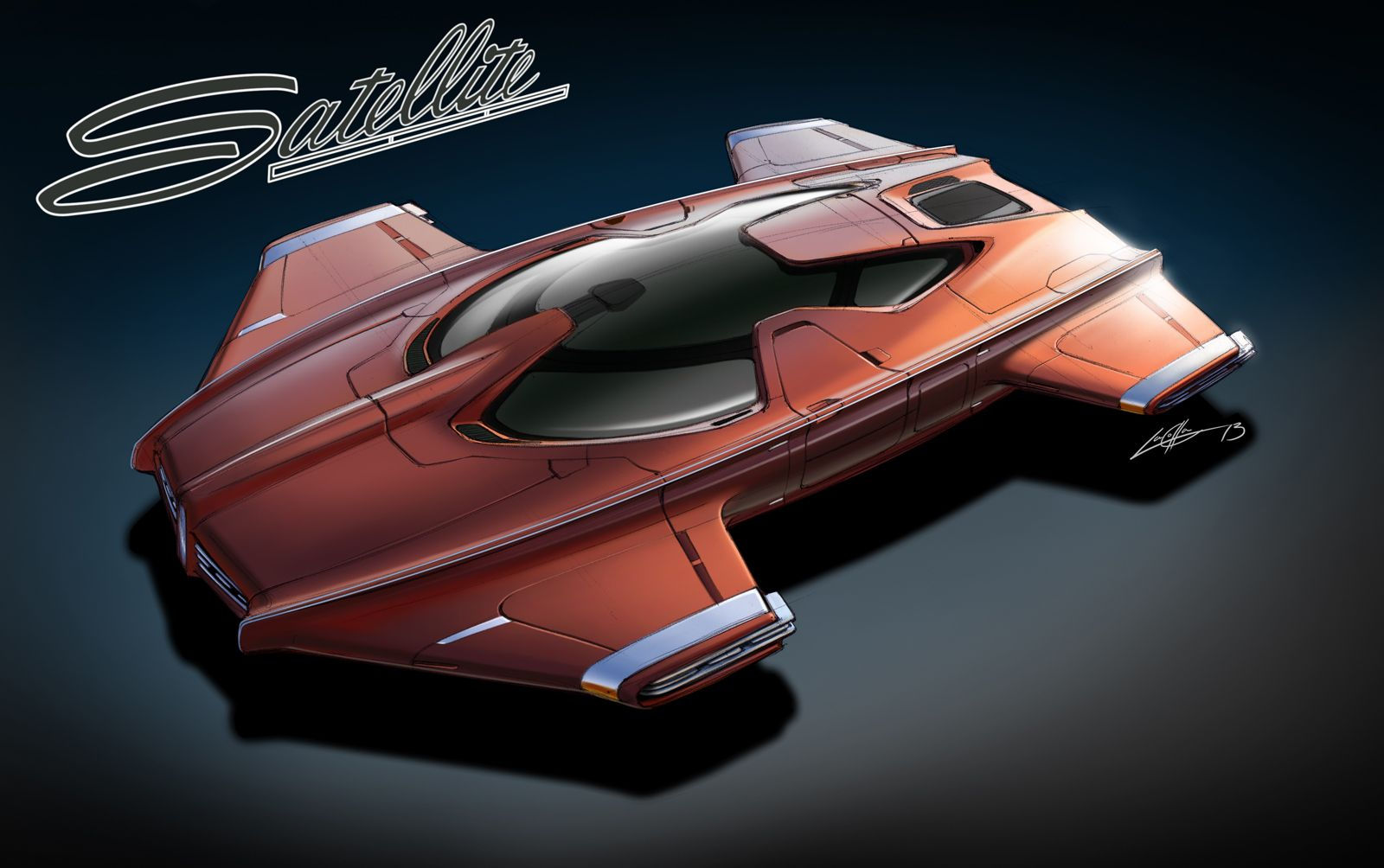 Wallpaper #3XKOMpMBX2lk1u3oCFoV183 Disegno Lacolla Twenty Second Century Satellite Flying Car Hover