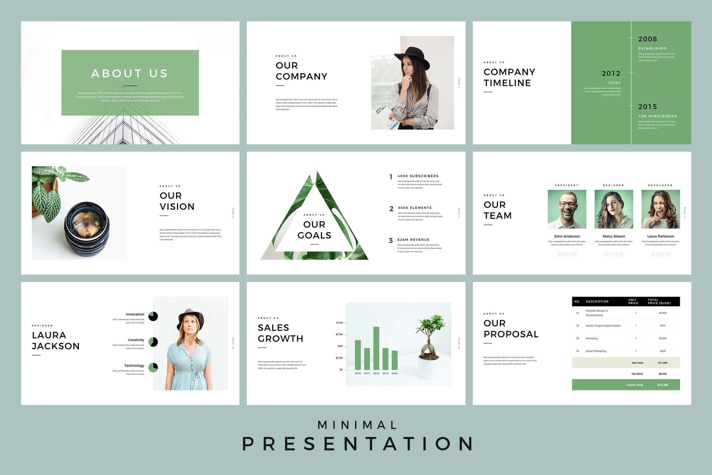 Wallpaper #XR0NLZMBlOZrFDOkqs4j51 Minimal Presentation Keynote Template by Jafardesigns on Business