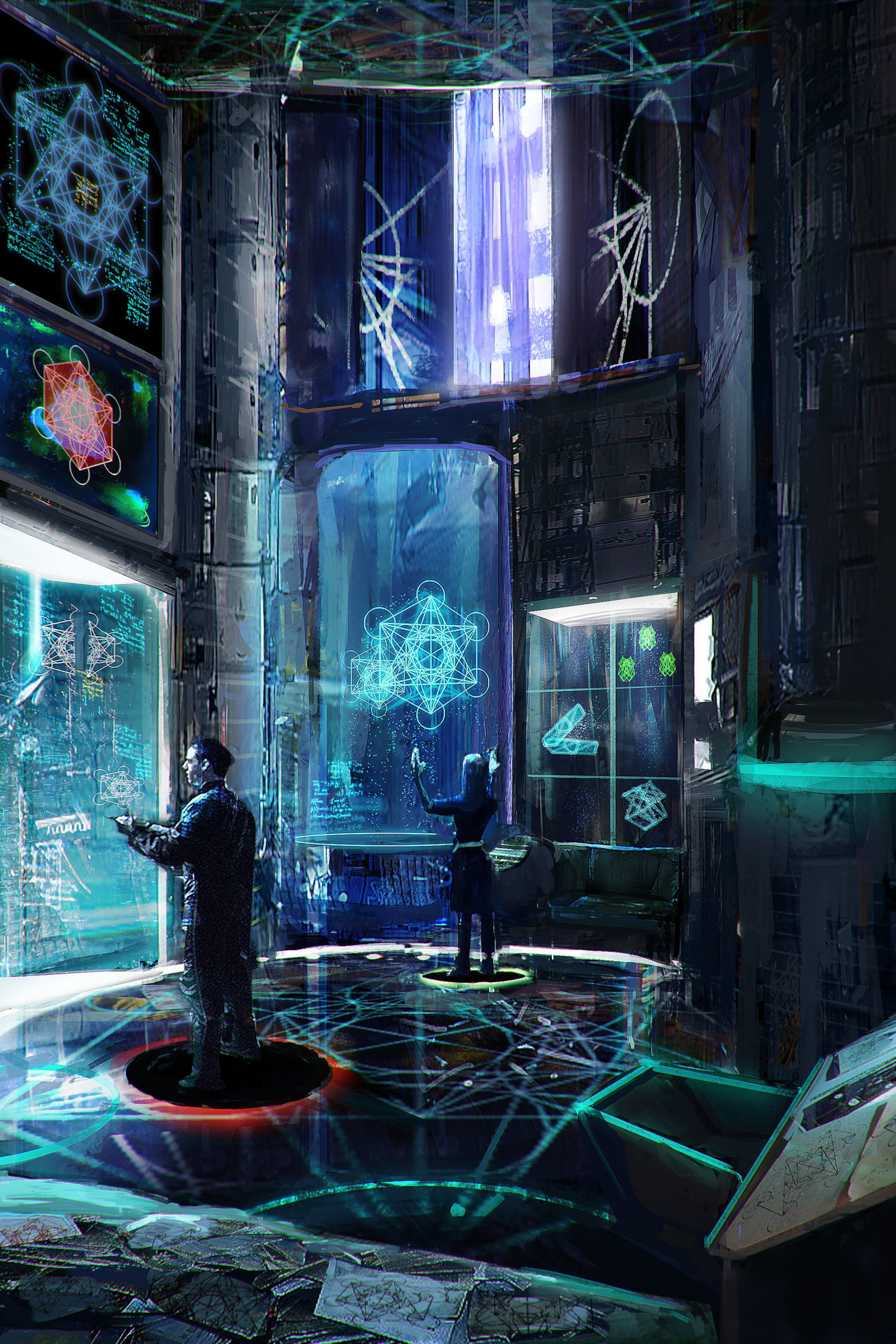 Wallpaper #r3TuzY4B_8f4nGFasnSN21 Meta Lab by Callen Desmond Sci Fi 2d Cgsociety Sci Fi Concept