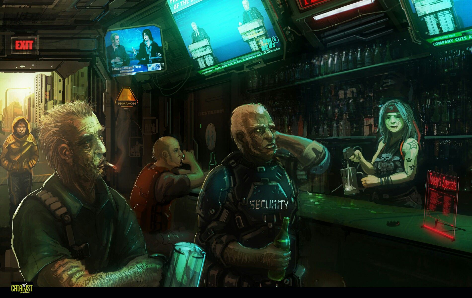 Wallpaper #exnPFo8BtGB6xQ78qG4C46 Cyberpunk Bar Cyberpunk Games Cyberpunk City Arte Cyberpunk