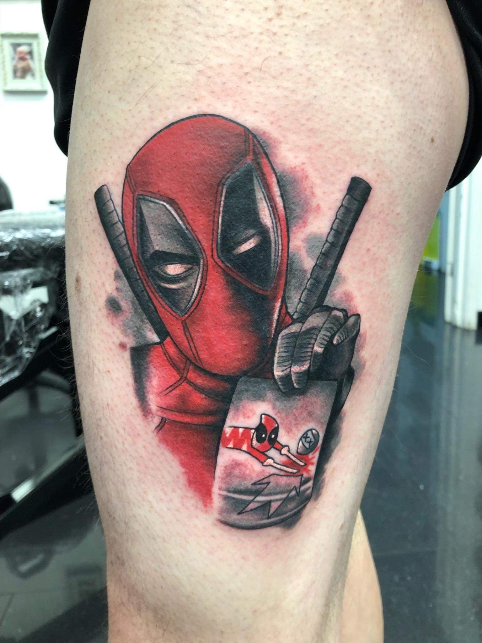 Wallpaper #9130c Marvel Tattoo Photo by Gus H Tattoo on Instagram Deadpool