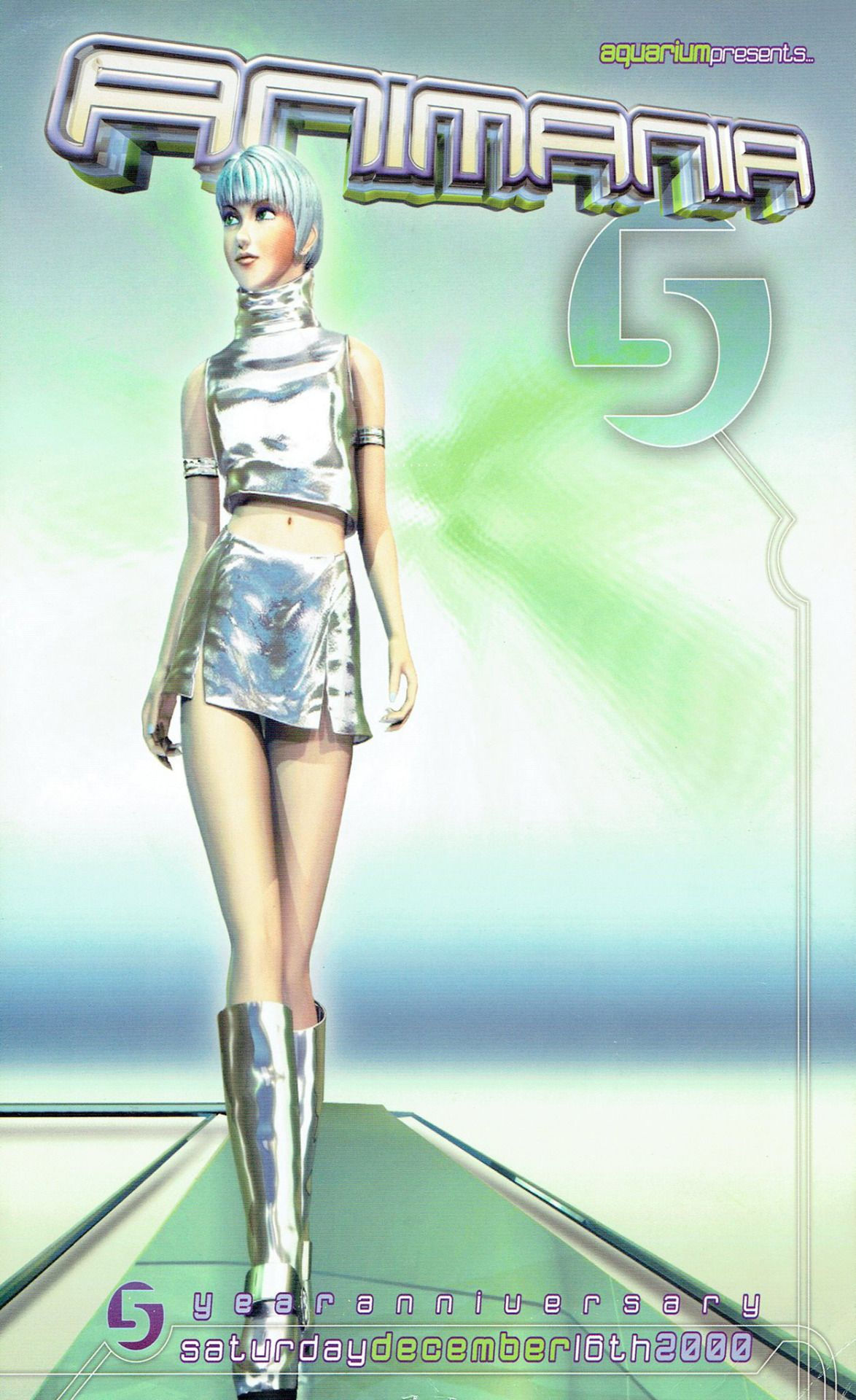 Wallpaper #jRkYBI8BtGB6xQ78Lk3T17 Animania Rave Flyer Dec 16th 2000 Retro Futurism Y2k Aesthetic