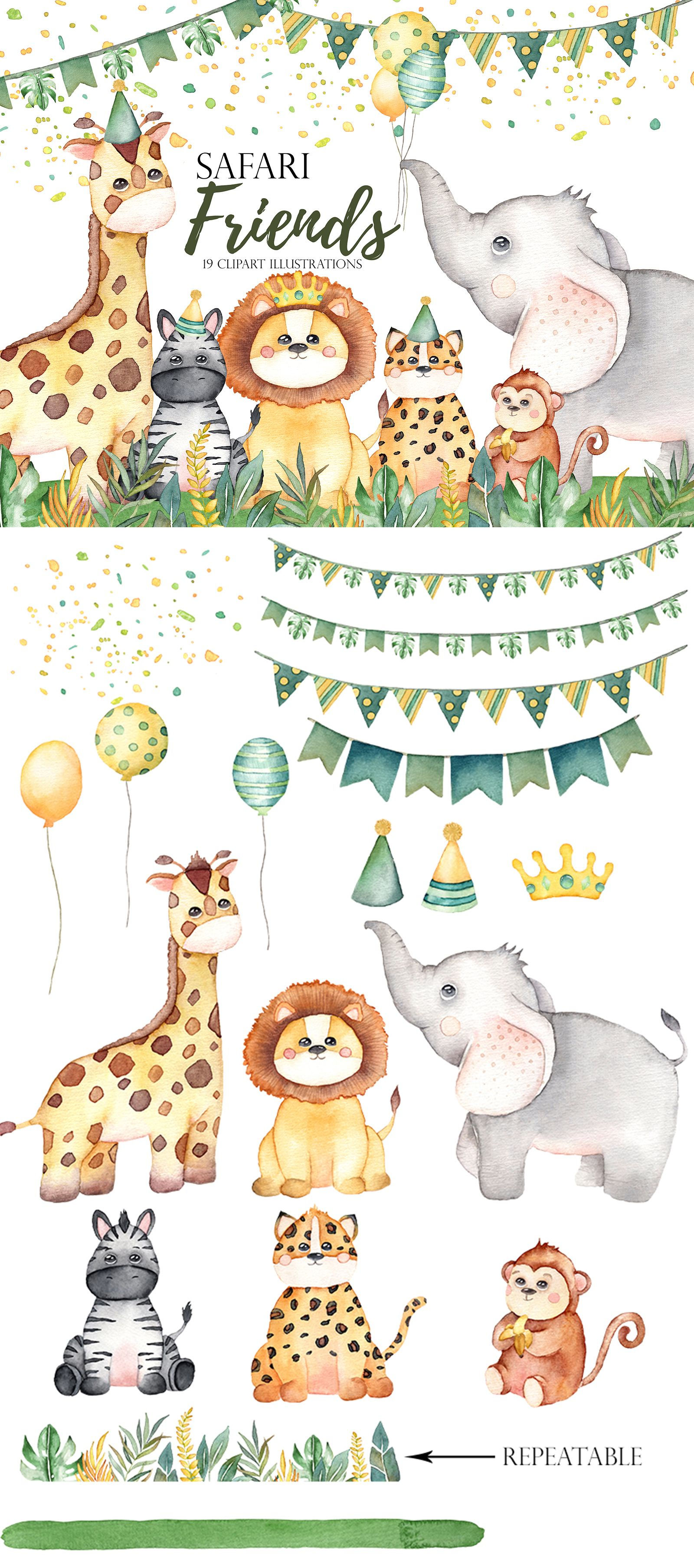 Wallpaper #03c4b Happy Jungle Safari Birthday Our Amhiraya Studio