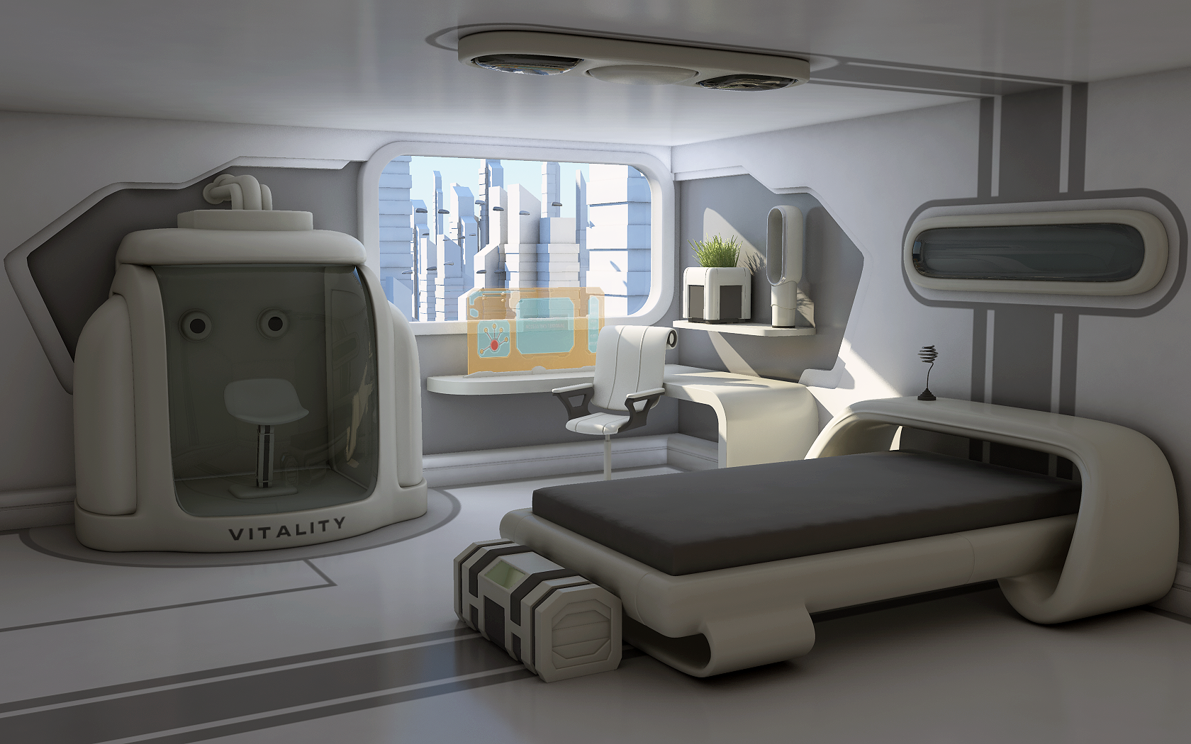 Wallpaper #TAAJ6o4BSdW8dNouXQ7G38 New 23 Concept Art Futuristic Bedroom