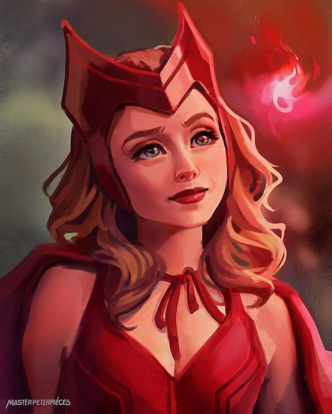 Wallpaper #LzHaNZMB5zzyi_yYW1in294 Masterpeterpieces on Twitter Scarletwitch Avengers Art Marvel