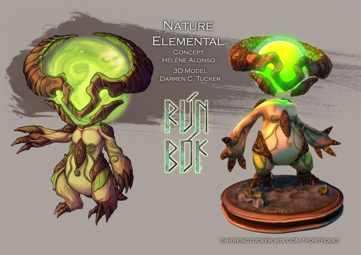 Wallpaper #MWff55IBSpphPi3-fDqn10 Nature Elemental 1 Helene Alonso Creature Concept Fantasy Artwork