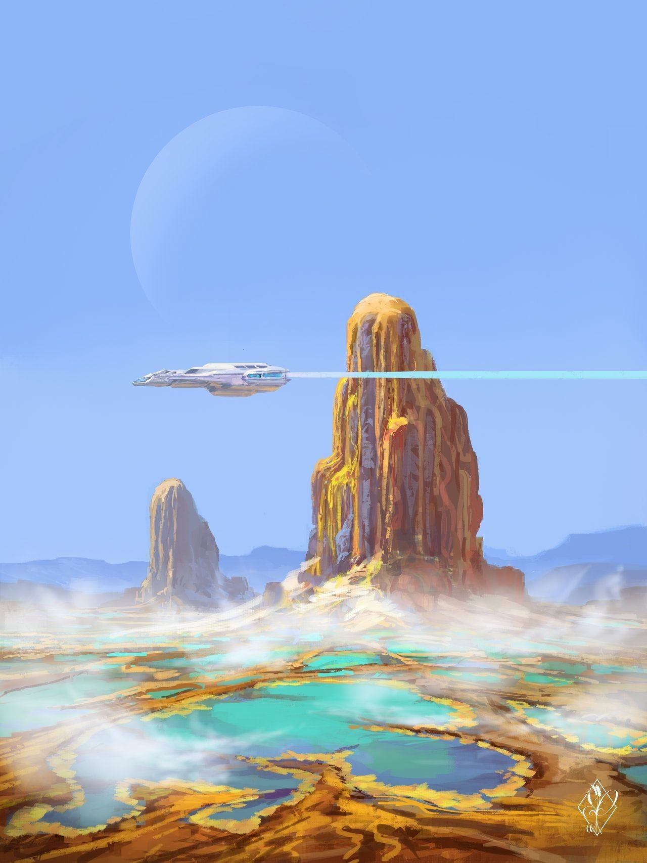 Wallpaper #Ln068o4Bnwiau_P6lQtW44 Pin by Arcturus on Retro Sci Fi Sci Fi Concept Art Fantasy Landscape
