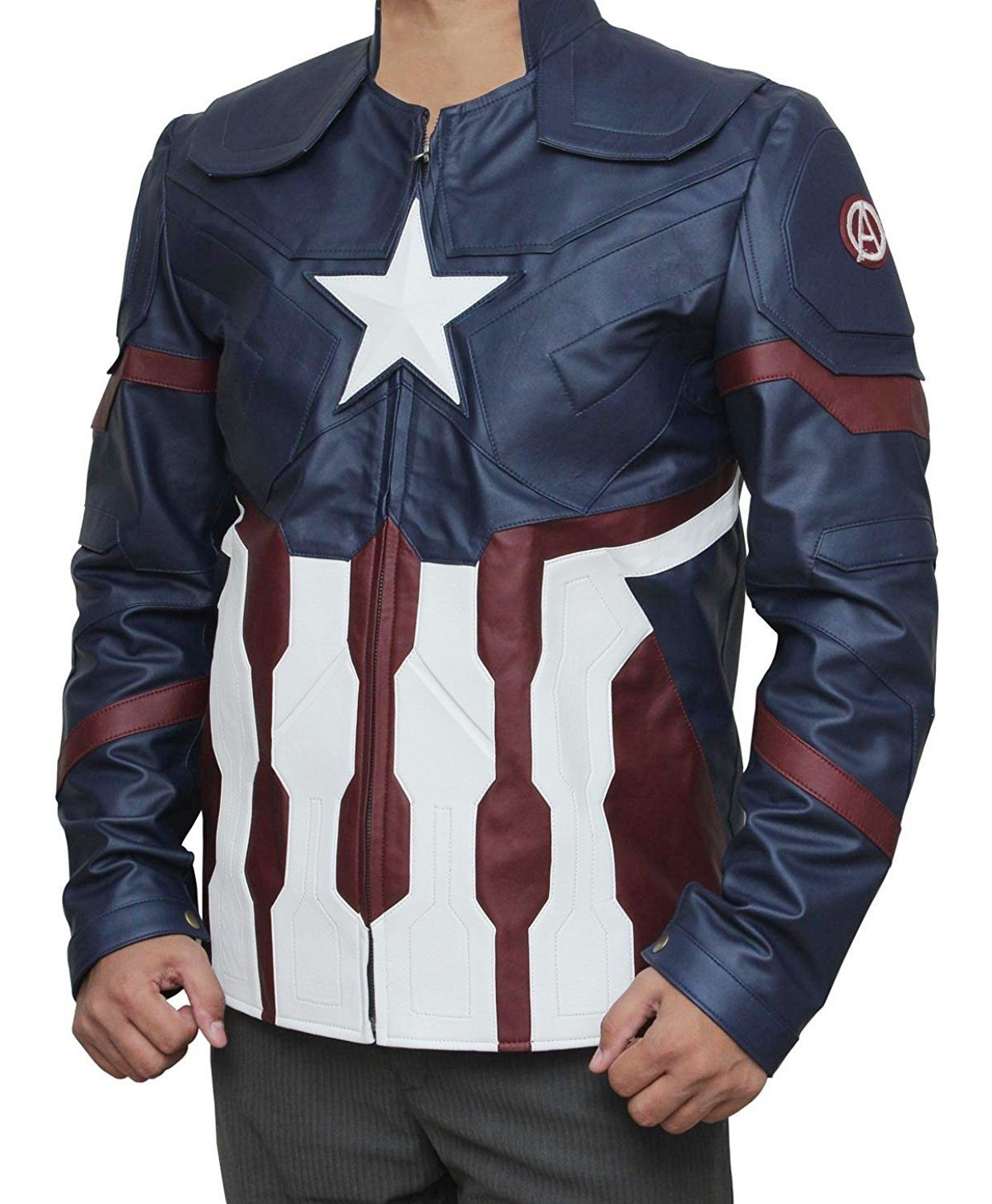 Wallpaper #VRlFKY8BtGB6xQ78UIiY12 Amazoncom Star Logo Super Leather Jacket for Heroes Available in 3