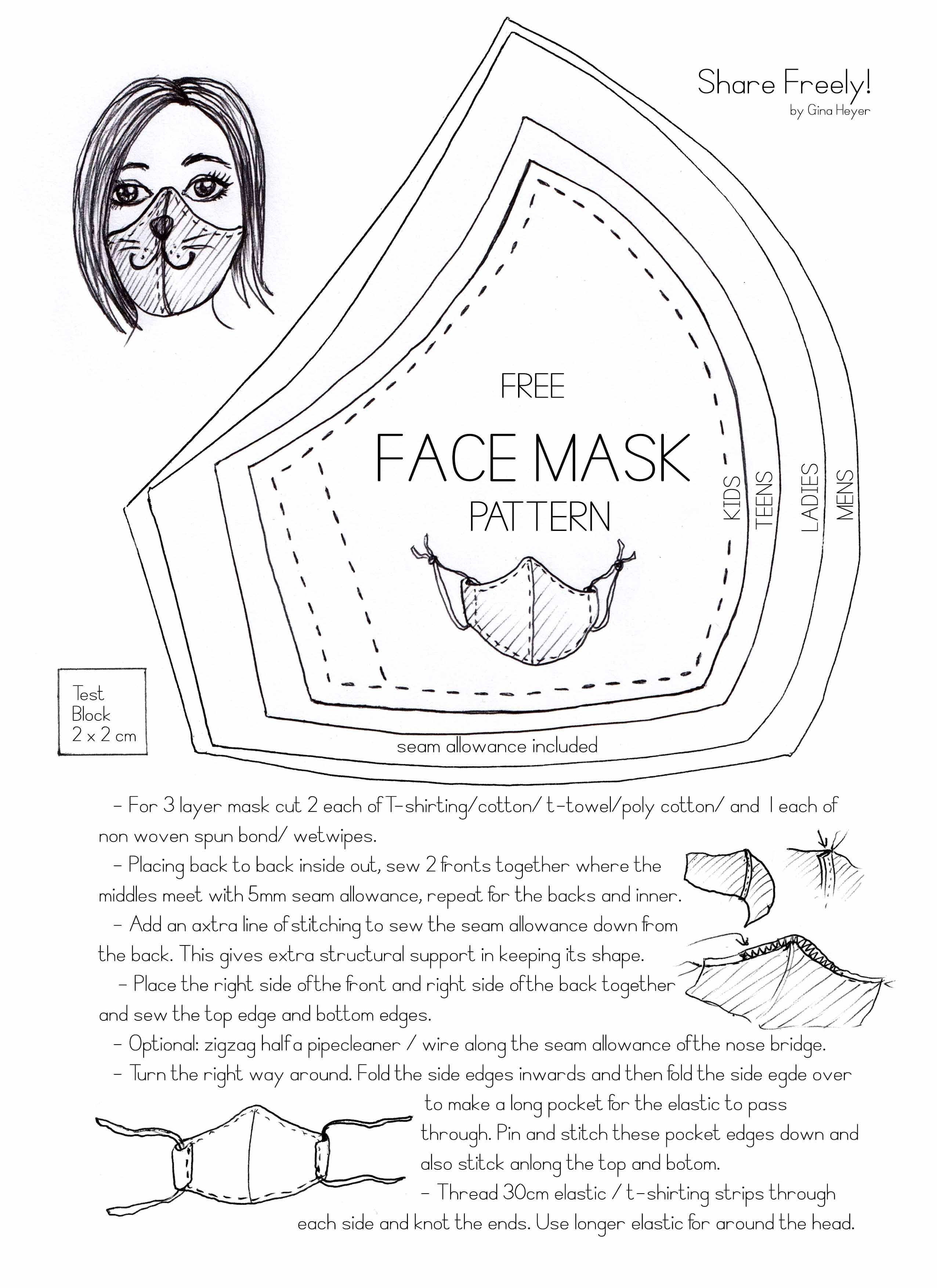 Wallpaper #32hUFJMBSpphPi3-iwOP118 Free Mask Pattern Web the Diy Face Mask Pattern Included in the Blog