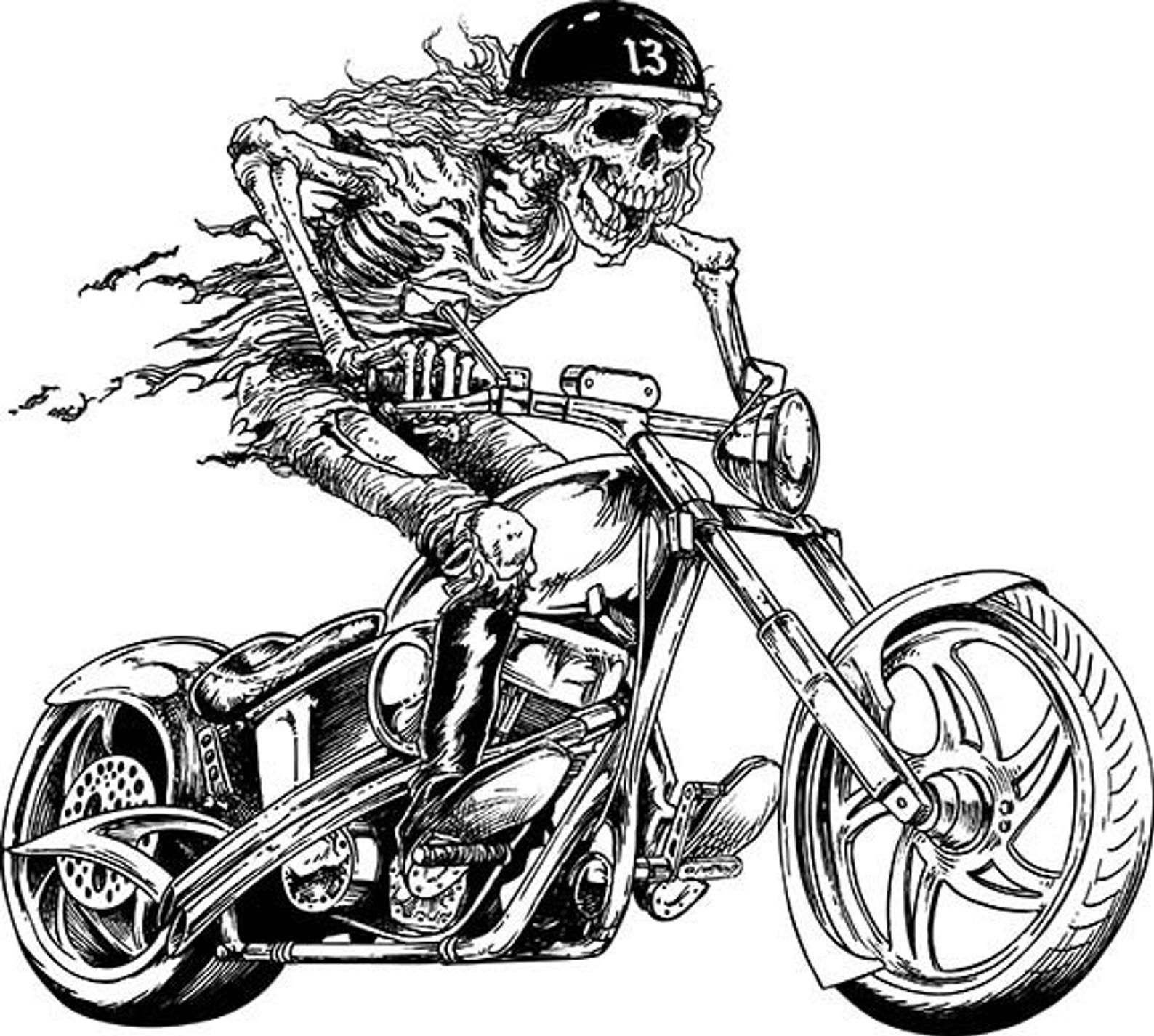 Wallpaper #HH2b9I4Bnwiau_P6pBBV34 Biker Motorcycle Chopper Skull Skeleton Harley Davidson Etsy Harley