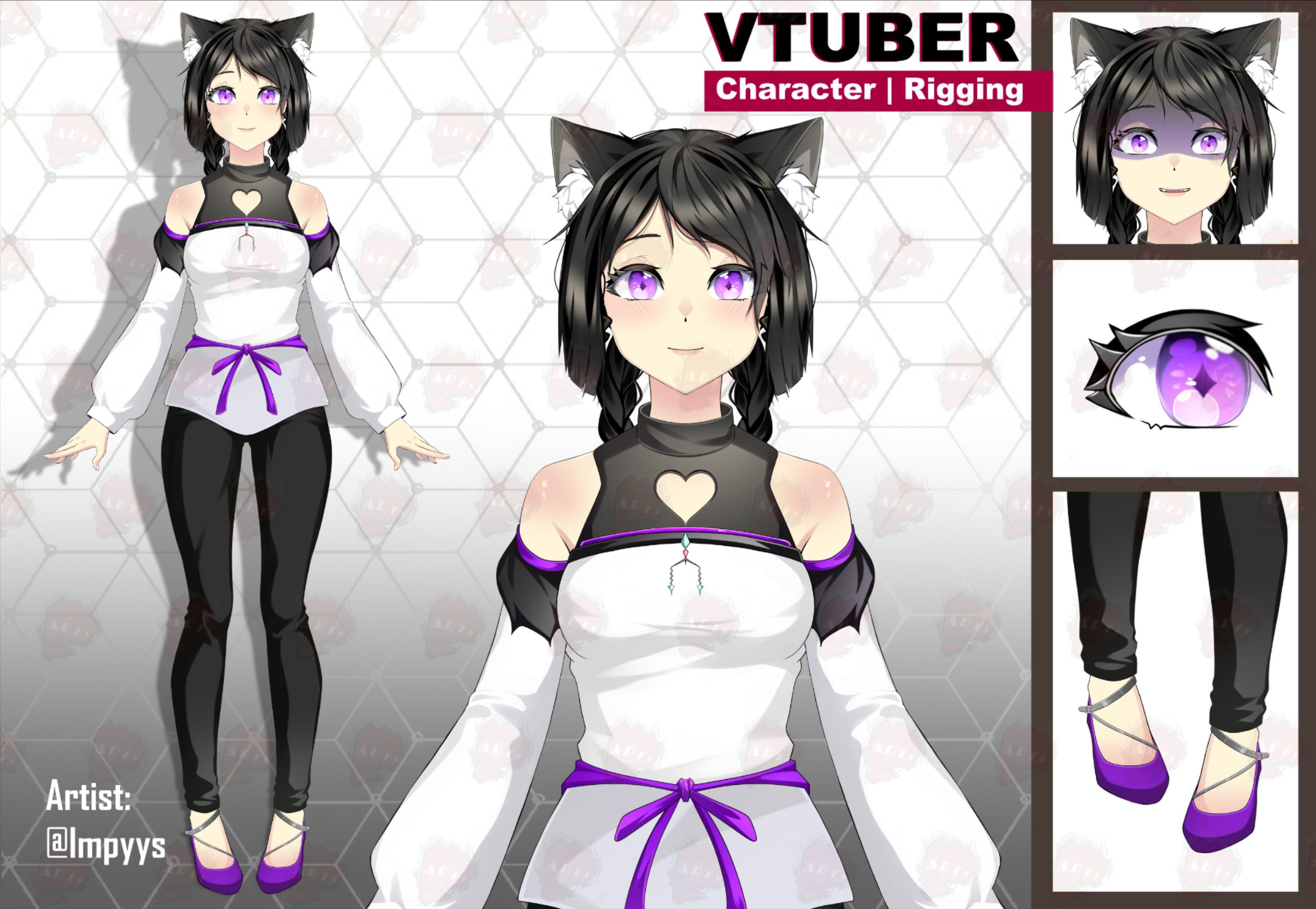 Wallpaper #82bd5 Customizable Cat Vtuber Model Multiple Cat Breeds Emotions Assets