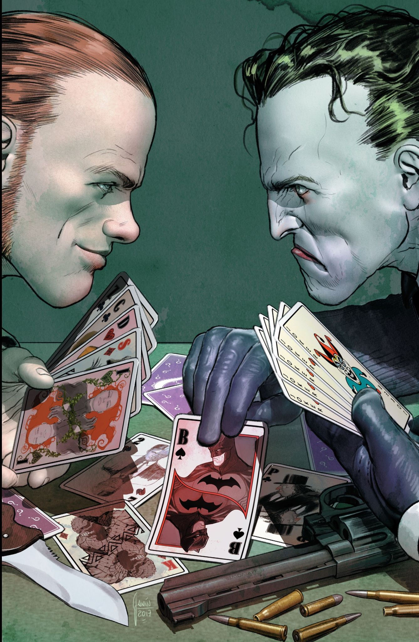 Wallpaper #gwAR7I4BSdW8dNouPhOA3 Joker Riddler War of Jokes and Riddles by Mikel Janin Deadshot