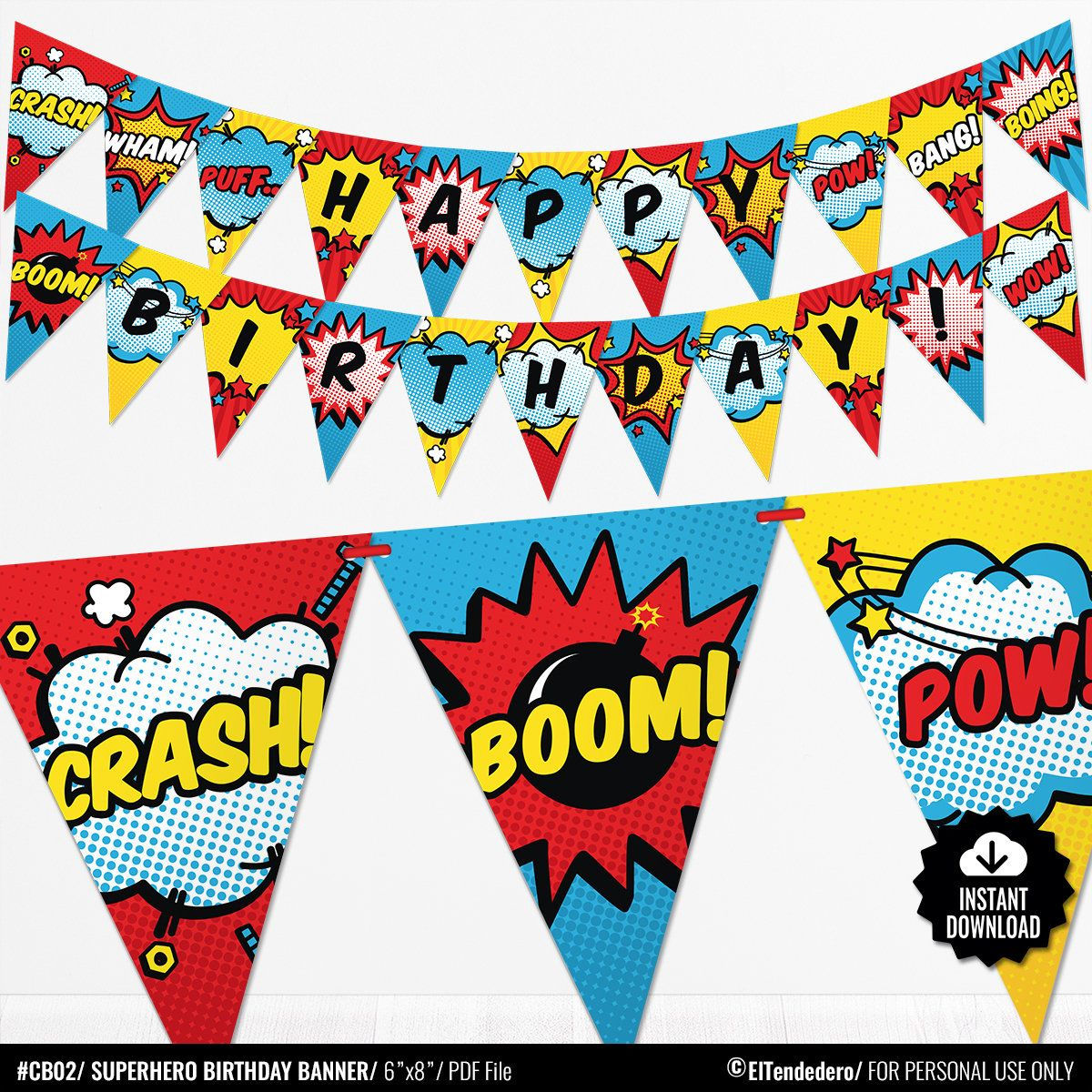 Wallpaper #EjHONZMB5zzyi_yYEVil79 Superhero Birthday Banner Comic Book Theme Bunting Banner Etsy in