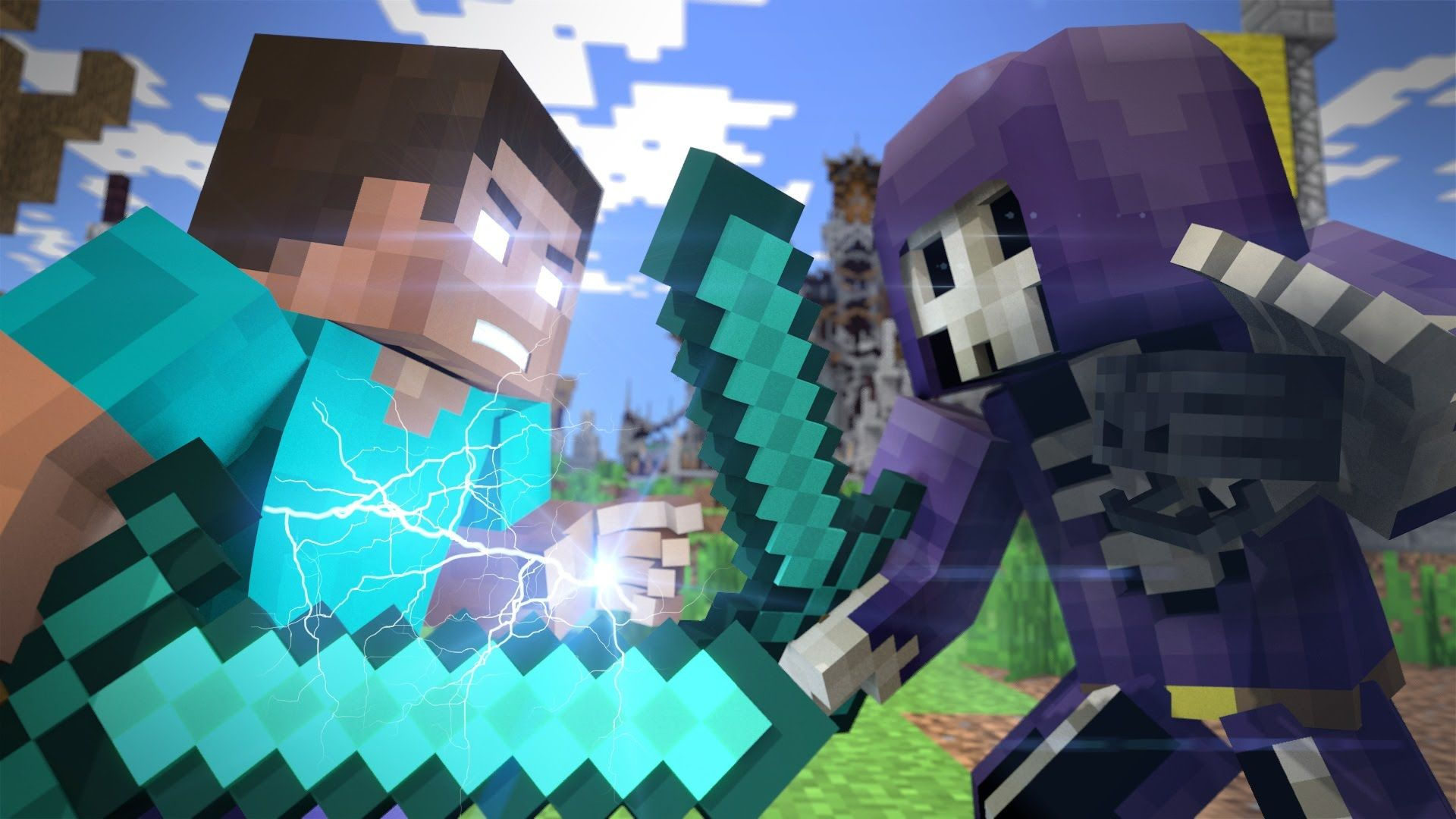Wallpaper #a2coCpMBSpphPi3-tNPo158 Herobrine vs Notch Wallpaper