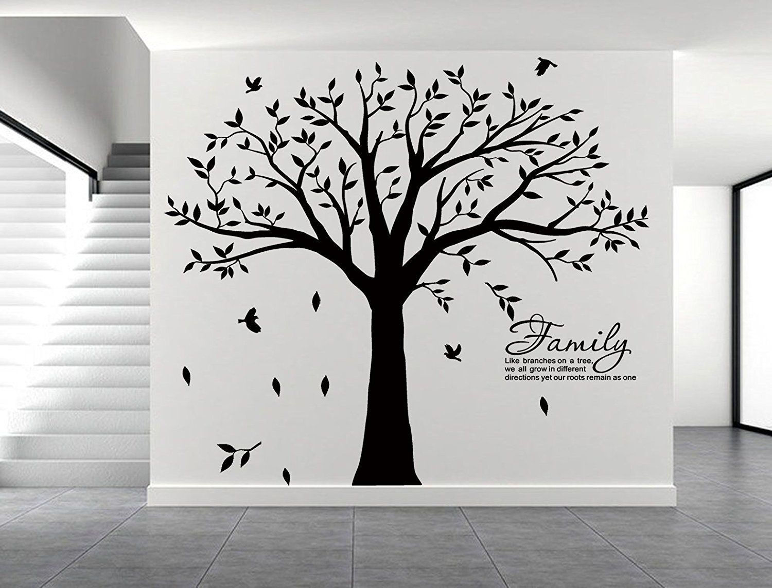 Wallpaper #NmjiIpMBSpphPi3-KzRu36 Lskoo Large Family Tree Wall Decal with Family Llike Branches on a Tree