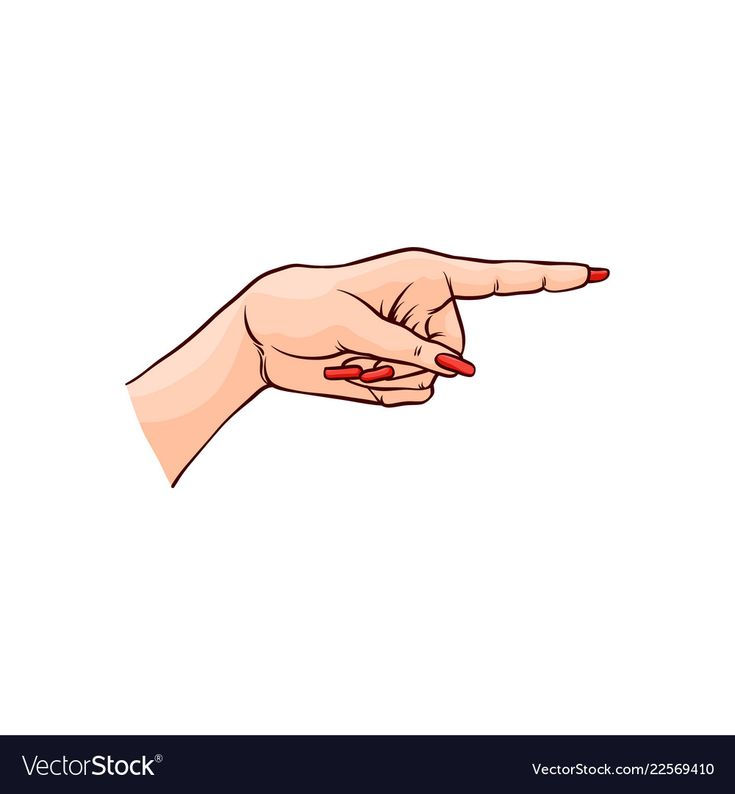 Wallpaper #nLgf2JIBJvJKYCmEN-Zo329 Vector Illustration of Female Hand Pointing with Index Finger in Sketch