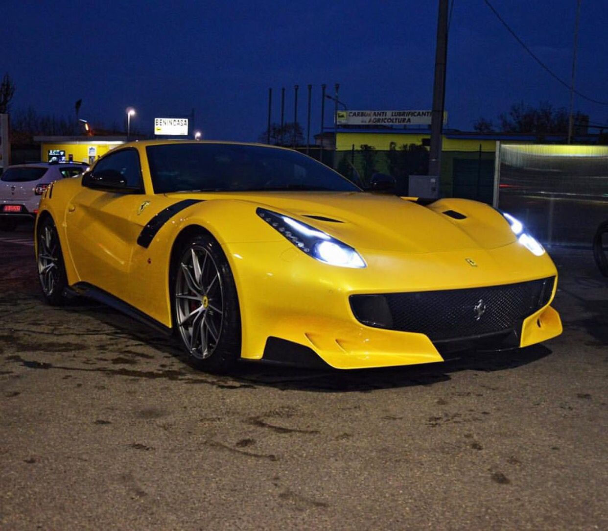 Wallpaper #IRmVI48BtGB6xQ78o4Qv28 Ferrari F12 Tdf Painted in Giallo Tristrato Photo Taken by Fs