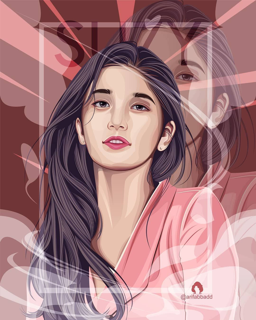 Wallpaper #qnKBMpMBX2lk1u3om1qu293 At Arifabbadd Vector Art Coreldraw Digitalart Portrait Vector