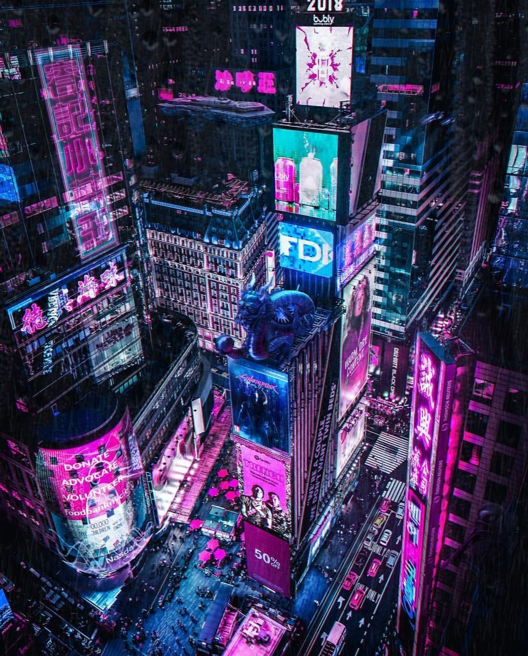 Wallpaper #ImfT-JIBSpphPi3-wItD25 Cyberpunk City Arte Cyberpunk Futuristic City Cyberpunk Fashion