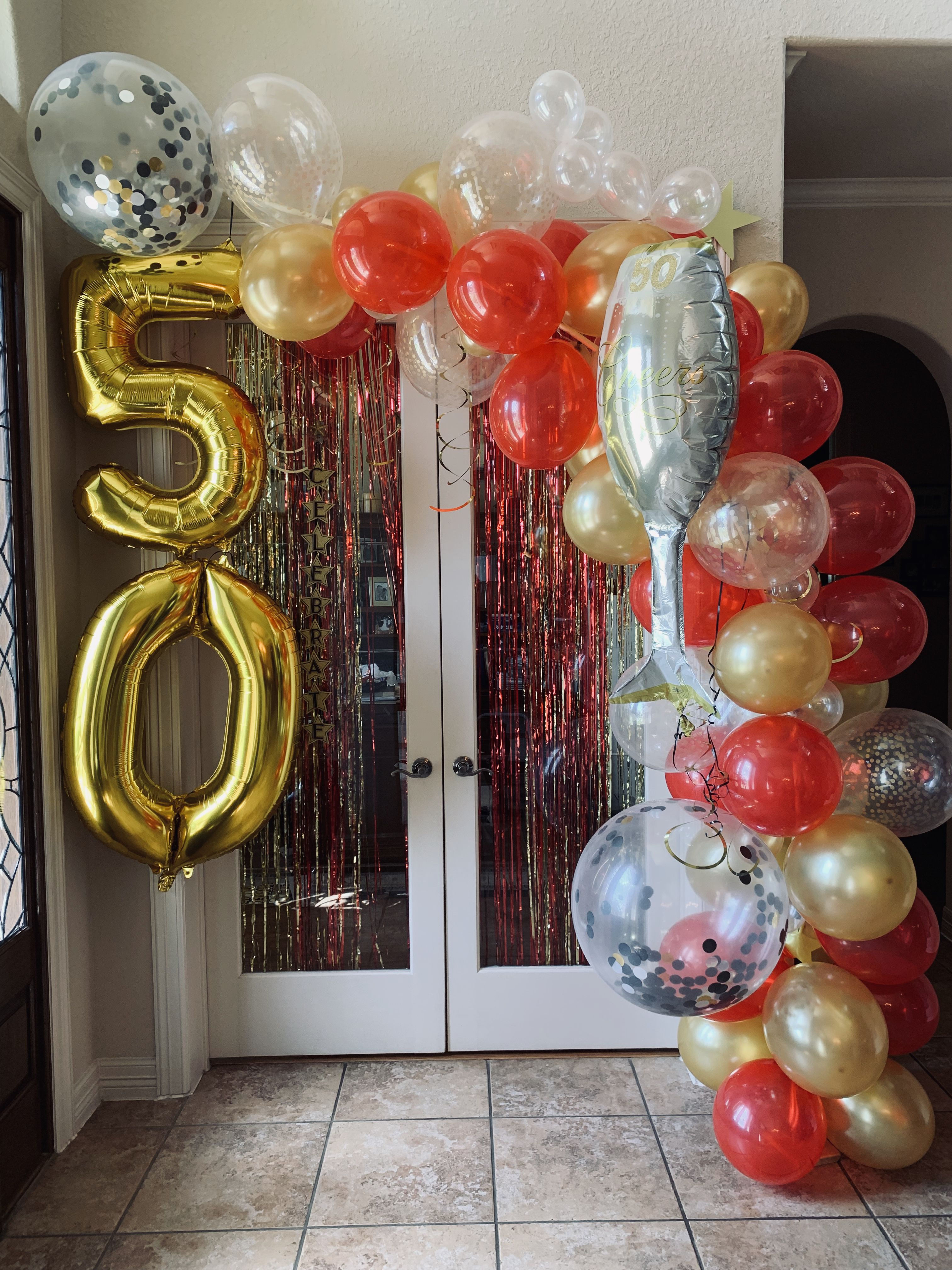 Wallpaper #MDHaNZMB5zzyi_yY3VhD301 Half Balloon Arch 50th Birthday Balloon Arch Balloons Ornament Wreath