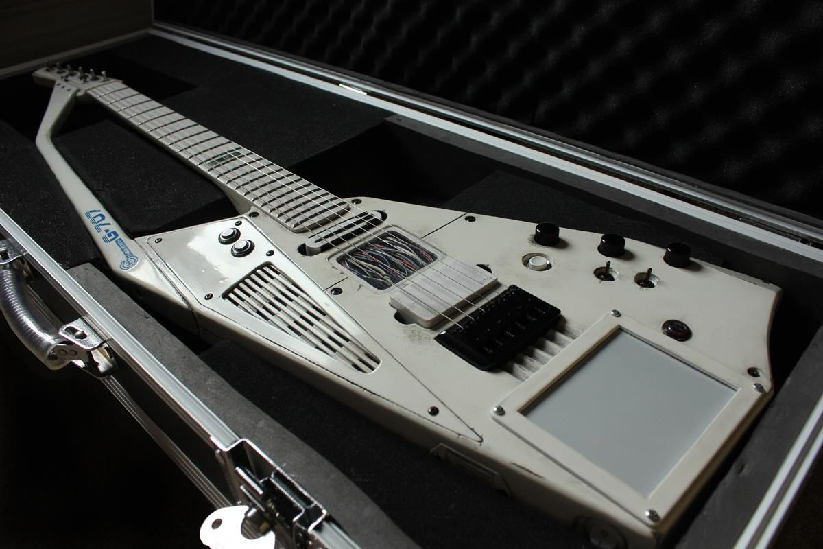 Wallpaper #TRkyF48BtGB6xQ78gG_L49 Cyberpunk Synth Guitar by Hutchinson Guitar Concepts Synth Guitar