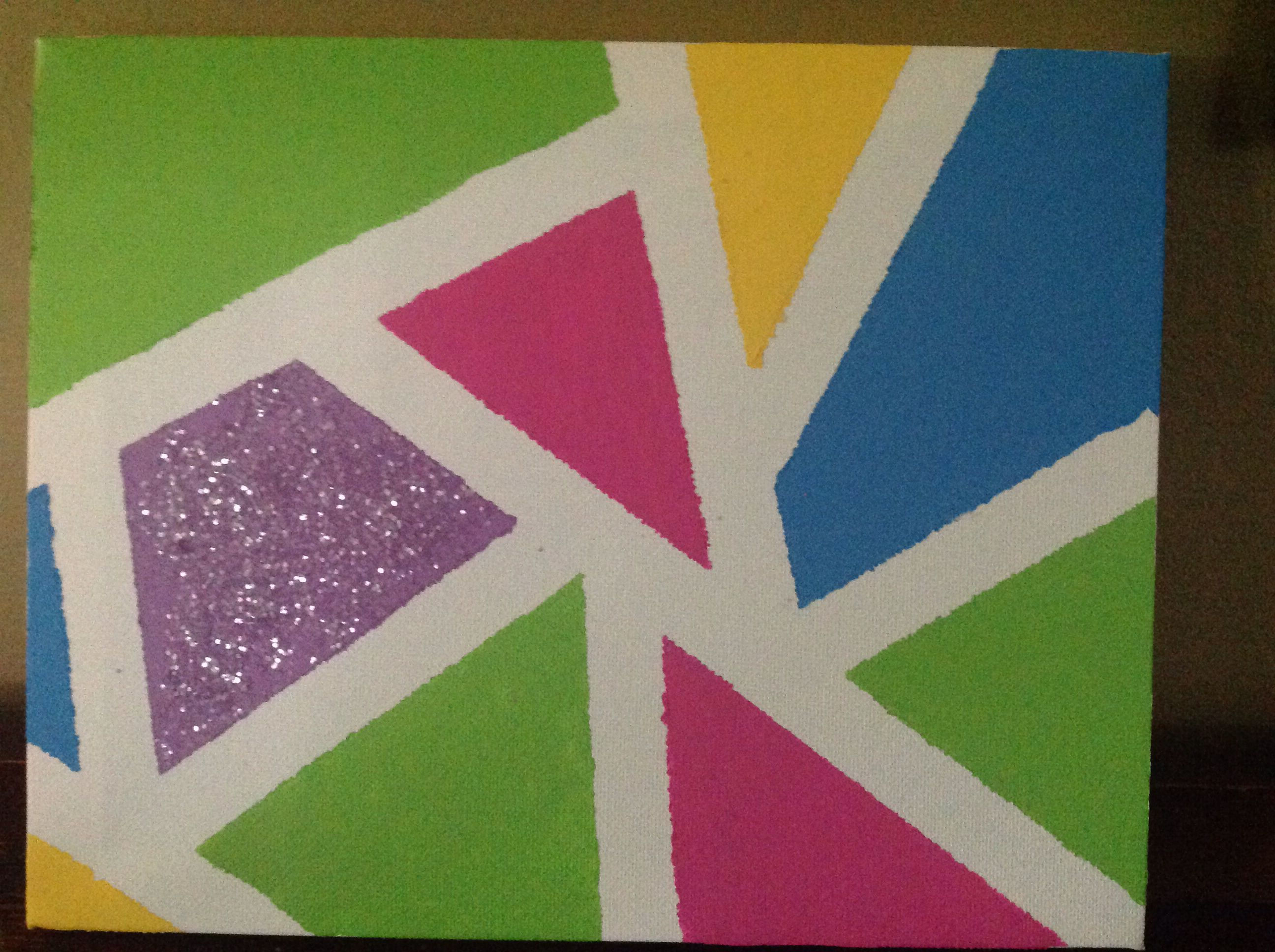 Wallpaper #6mcM8ZIBSpphPi3-jmn815 Sparkly Triangle Canvas Art Canvas Art Art Triangle