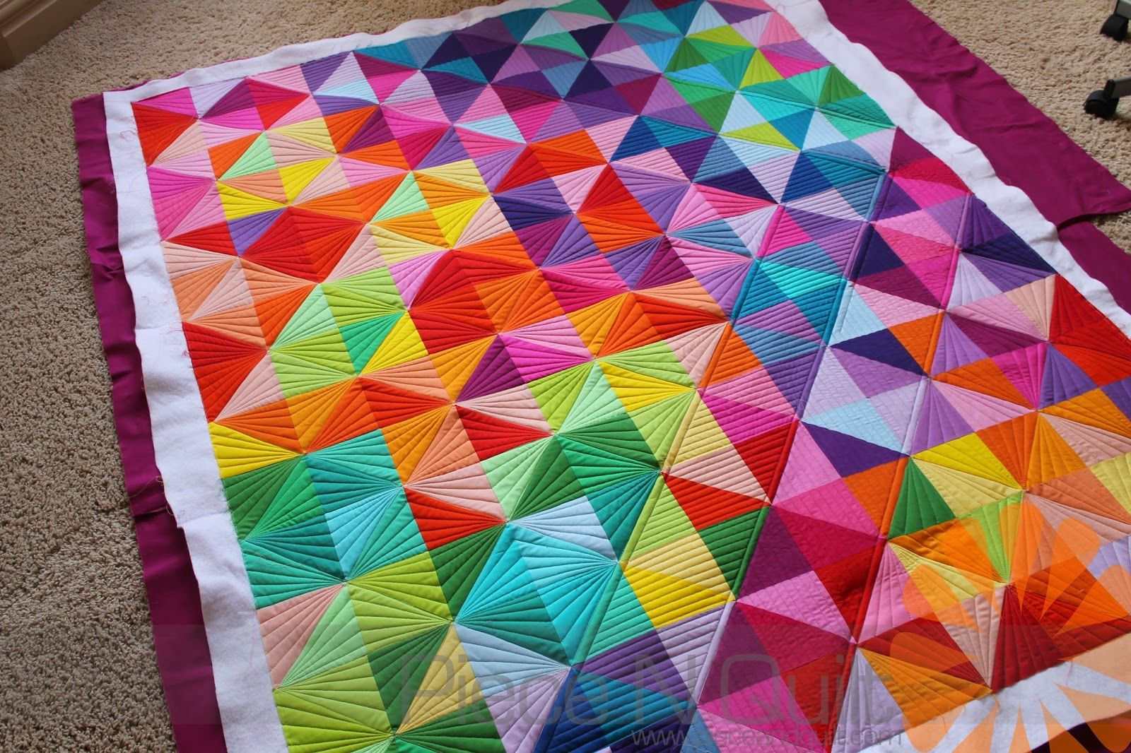 Wallpaper #G2f0-ZIBSpphPi3-oo8n340 Half Square Triangle Quilt Custom Machine Quilting by Natalia Bonner